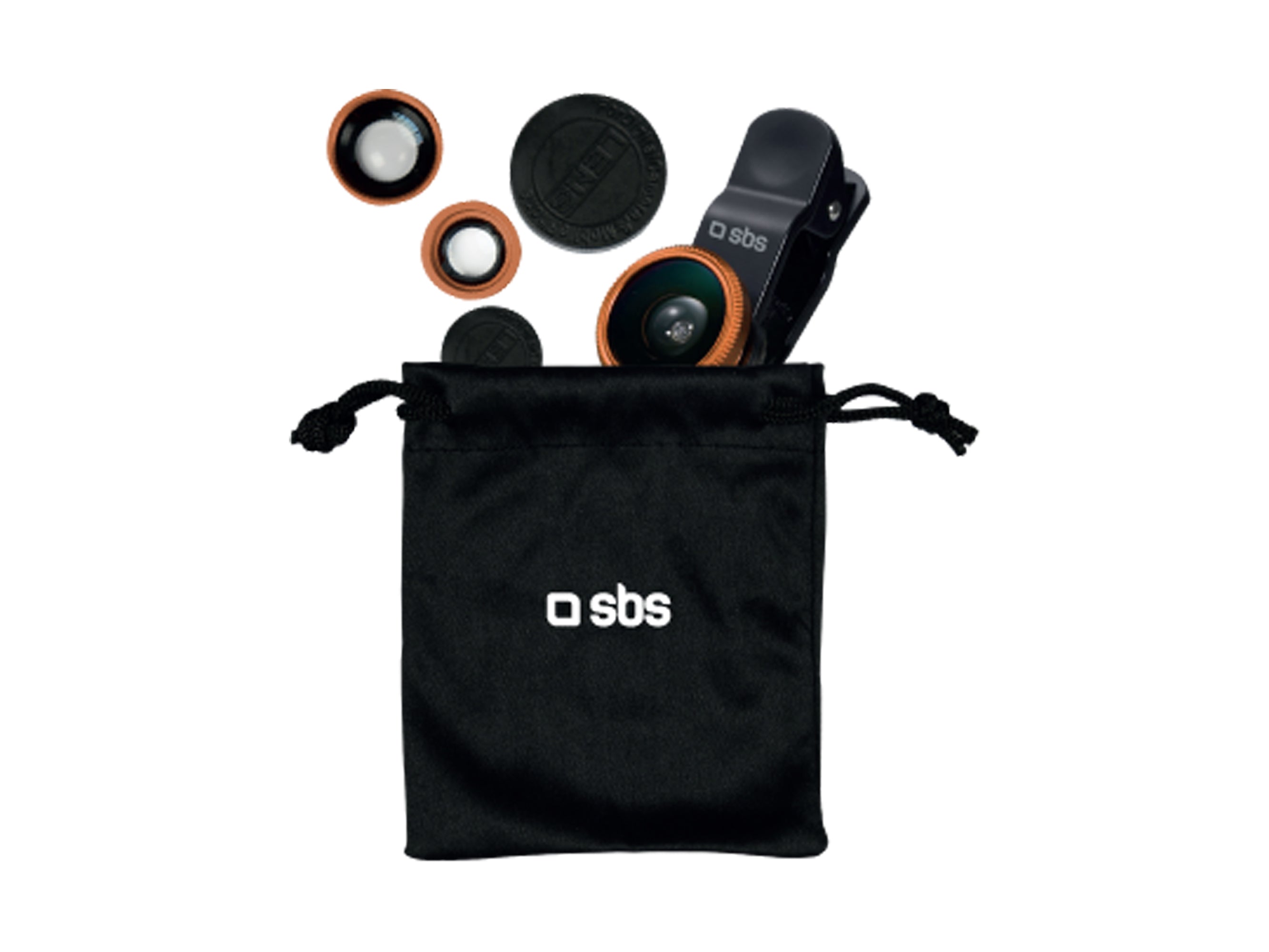 Kit lenti 3 in 1 per smartphone