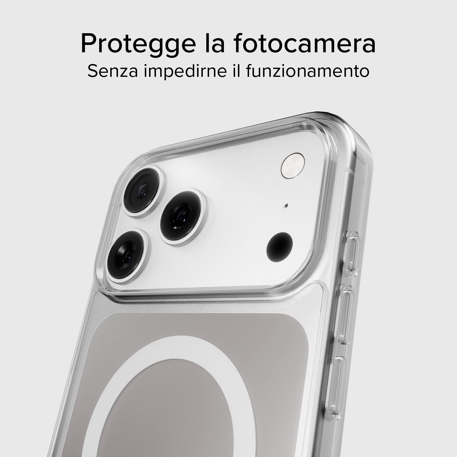Transparente, dünne Hülle für iPhone 17 Pro, kompatibel mit MagSafe-Laden
