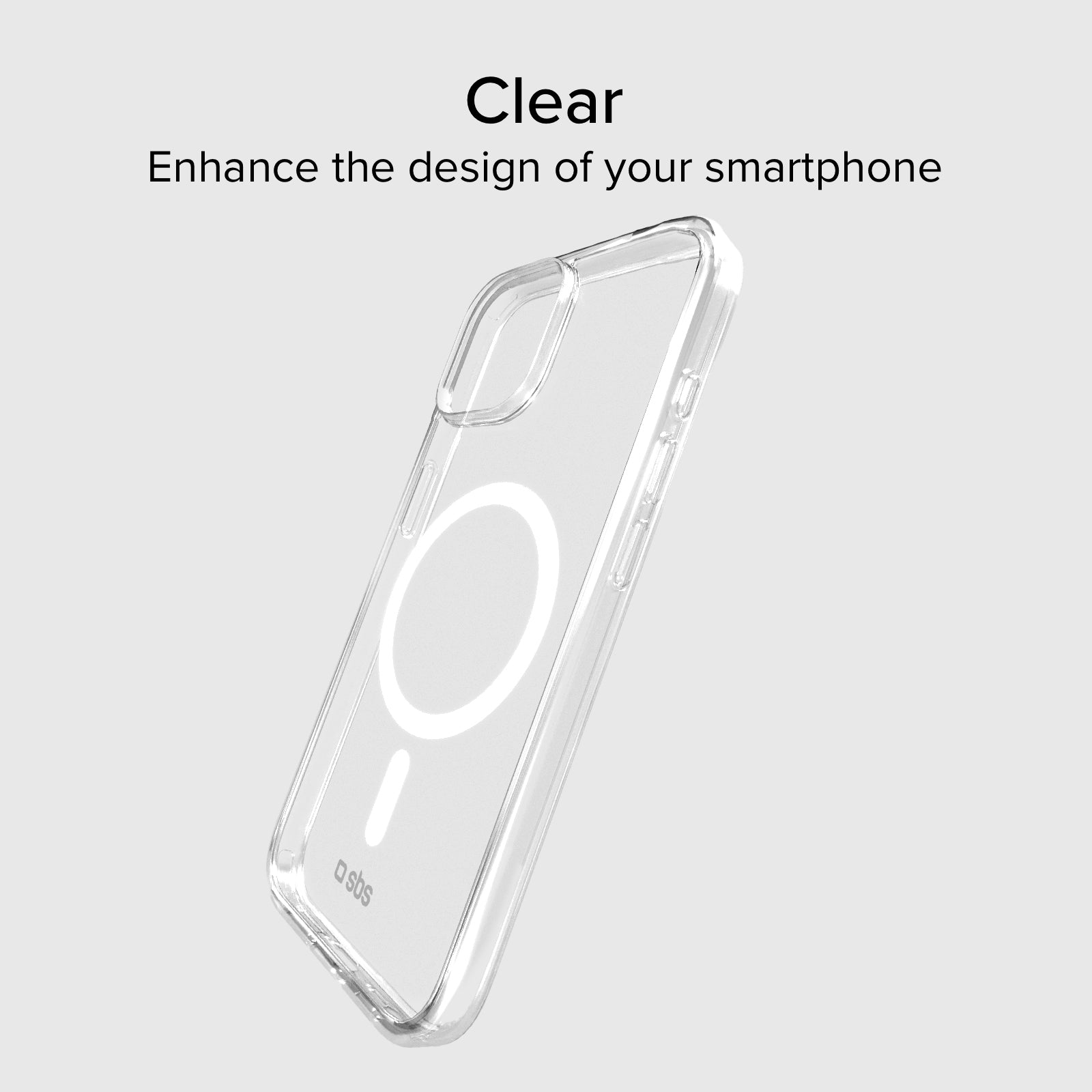 Funda rígida transp. carga MagSafe iPhone 15