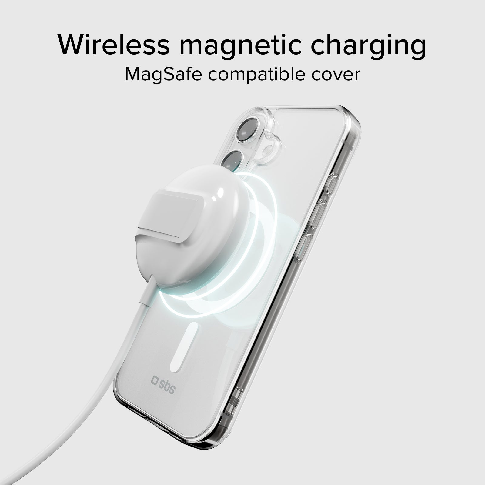 Transparente steife Hülle, kompatibel mit MagSafe-Ladefunktion für iPhone 17