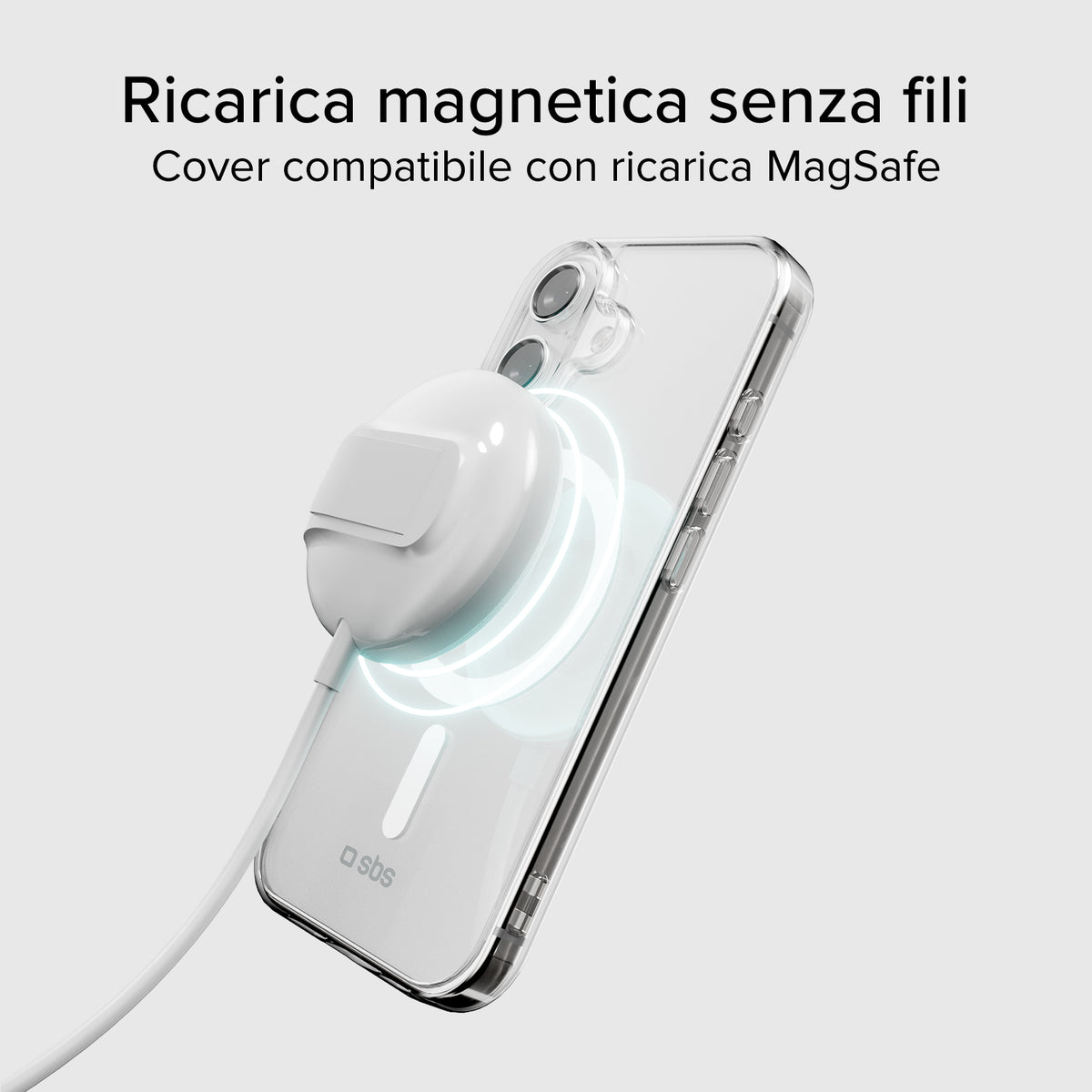 Transparente steife Hülle, kompatibel mit MagSafe-Ladefunktion für iPhone 17