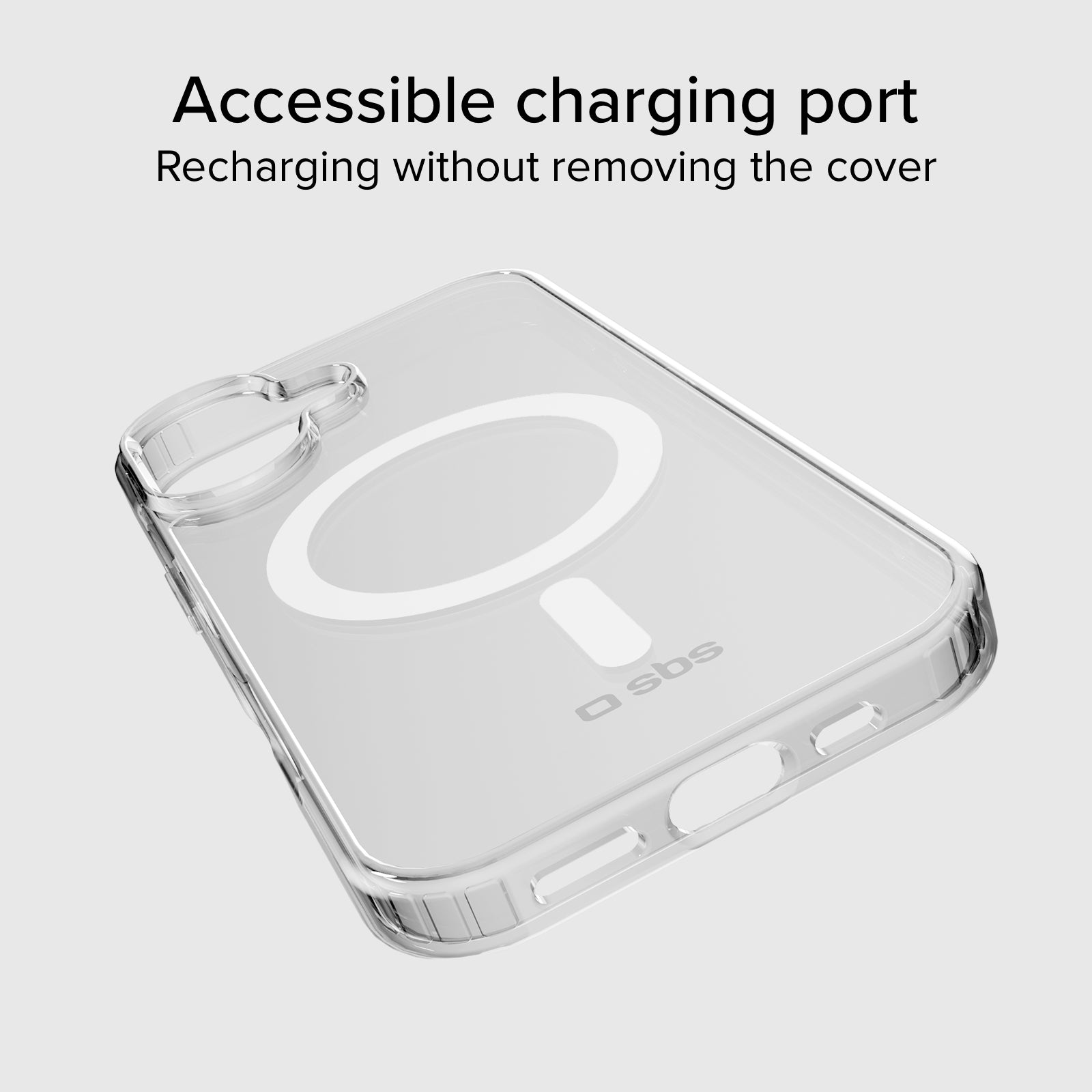 Transparente steife Hülle, kompatibel mit MagSafe-Ladefunktion für iPhone 17