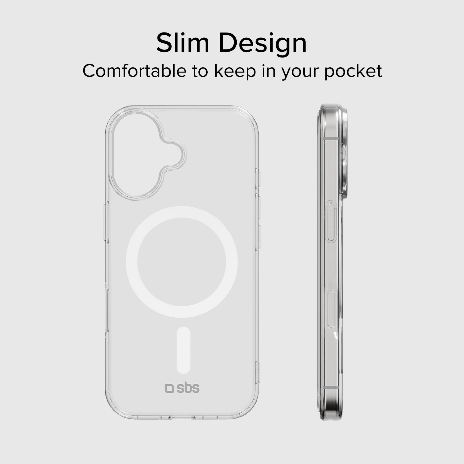 Transparente steife Hülle, kompatibel mit MagSafe-Ladefunktion für iPhone 17