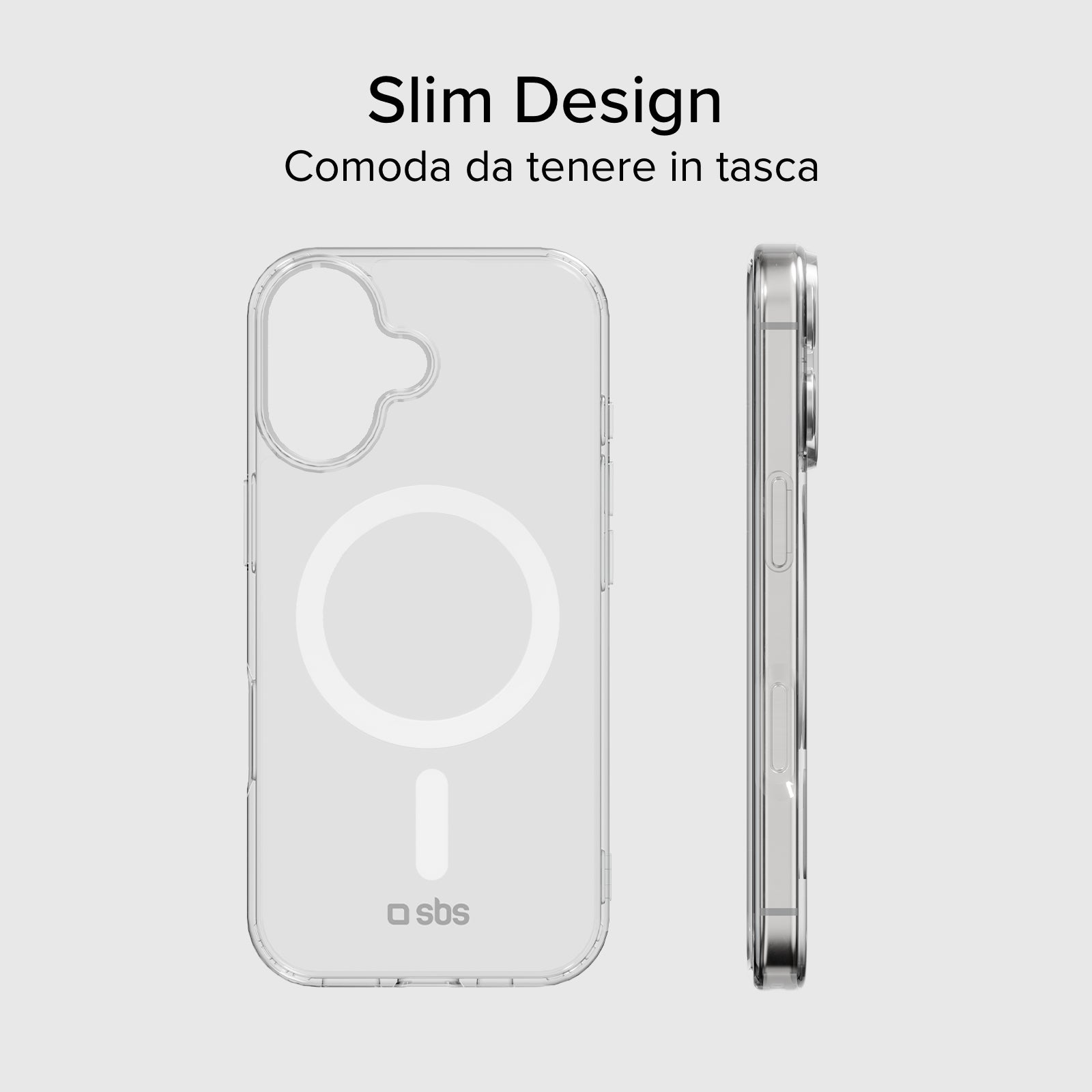 Transparente steife Hülle, kompatibel mit MagSafe-Ladefunktion für iPhone 17