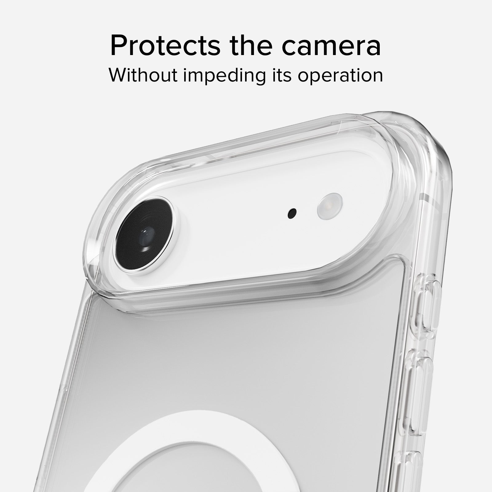 Transparente steife Hülle, kompatibel mit MagSafe-Ladefunktion für iPhone Air