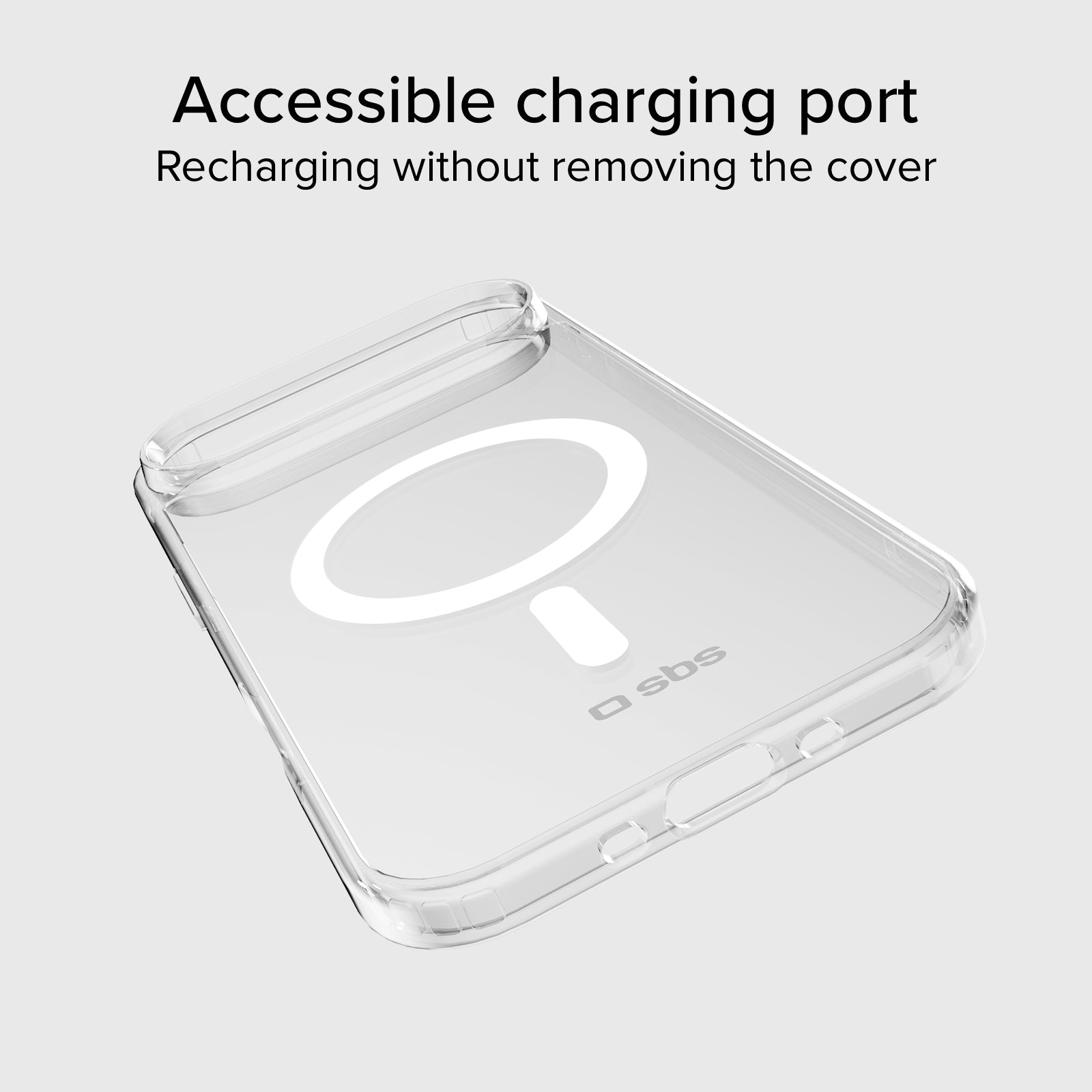 Transparente steife Hülle, kompatibel mit MagSafe-Ladefunktion für iPhone Air