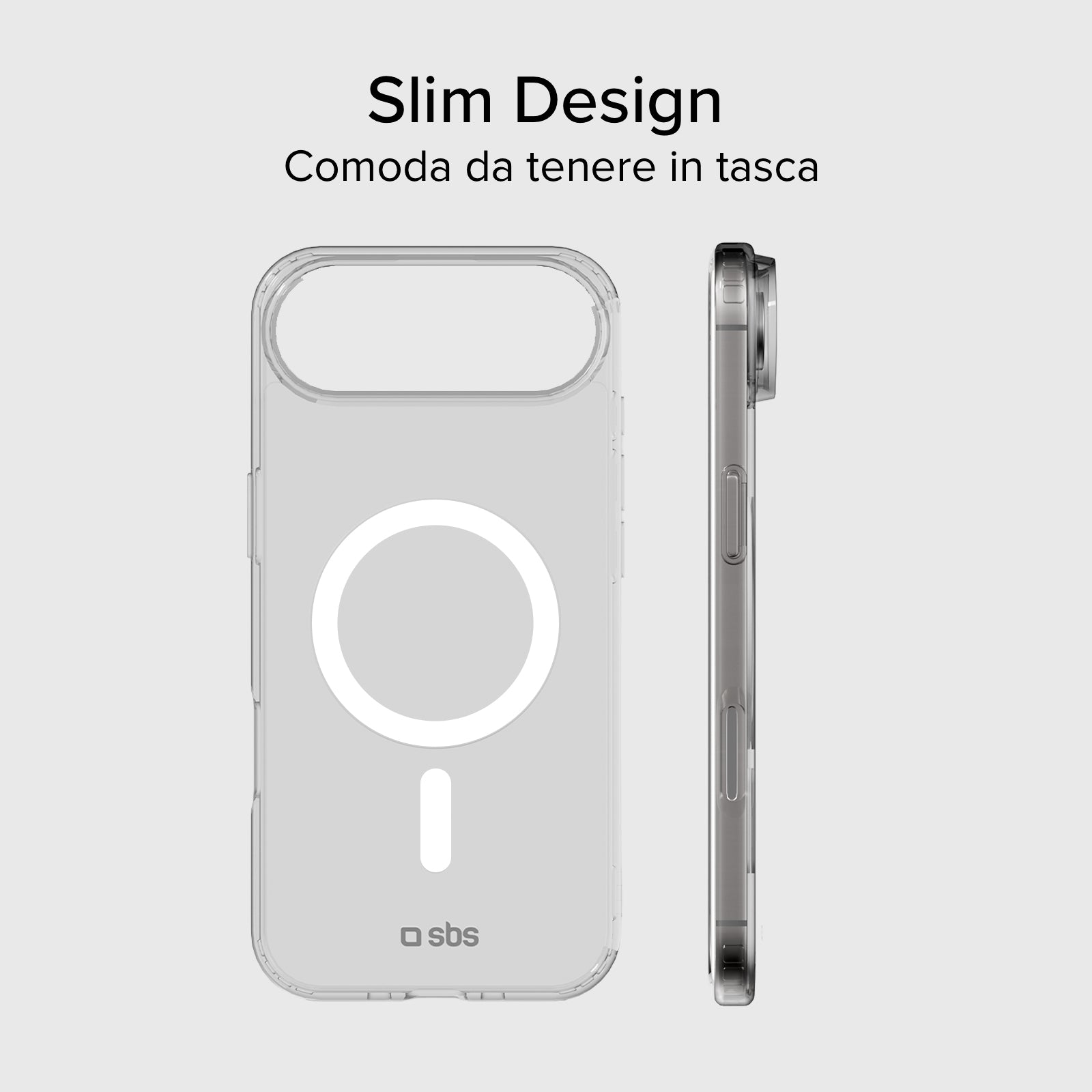 Transparente steife Hülle, kompatibel mit MagSafe-Ladefunktion für iPhone Air