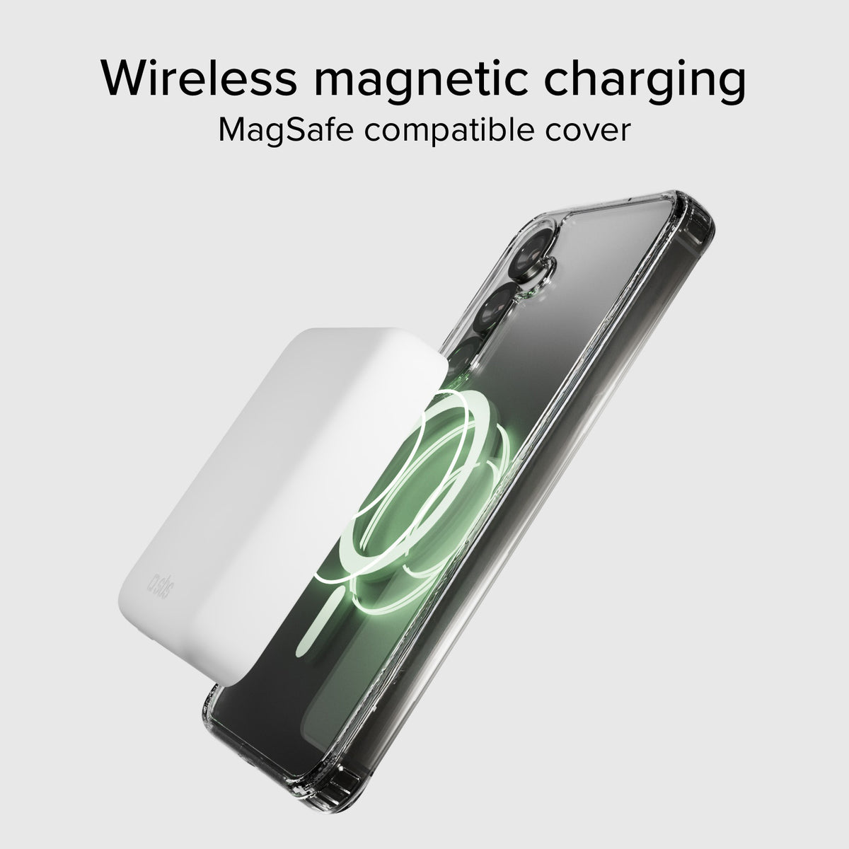 Cover rigida compatibile con ricarica wireless magnetica per Samsung S25