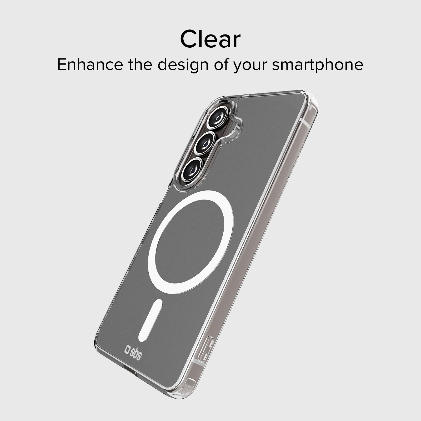 Cover rigida compatibile con ricarica wireless magnetica per Samsung S26