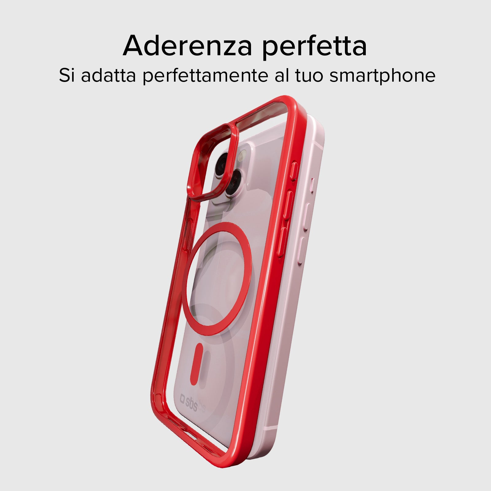 Cover per iPhone 15 con bordi colorati compatibile con ricarica MagSafe