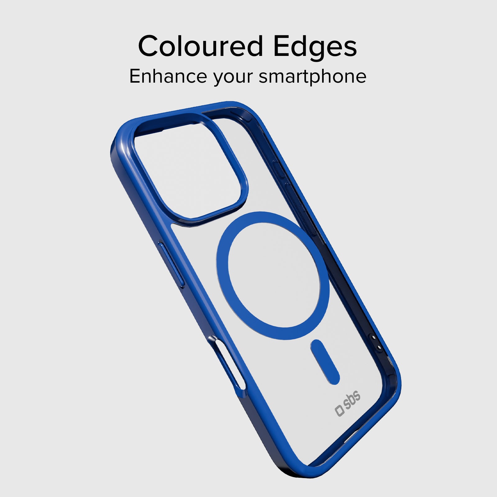 Cover per iPhone 16 Pro con bordi colorati compatibile con ricarica MagSafe