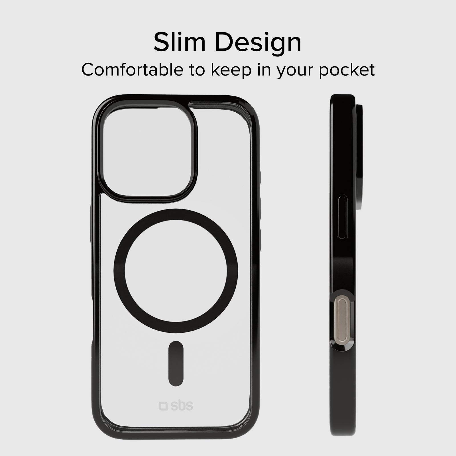Cover per iPhone 16 Pro con bordi colorati compatibile con ricarica MagSafe