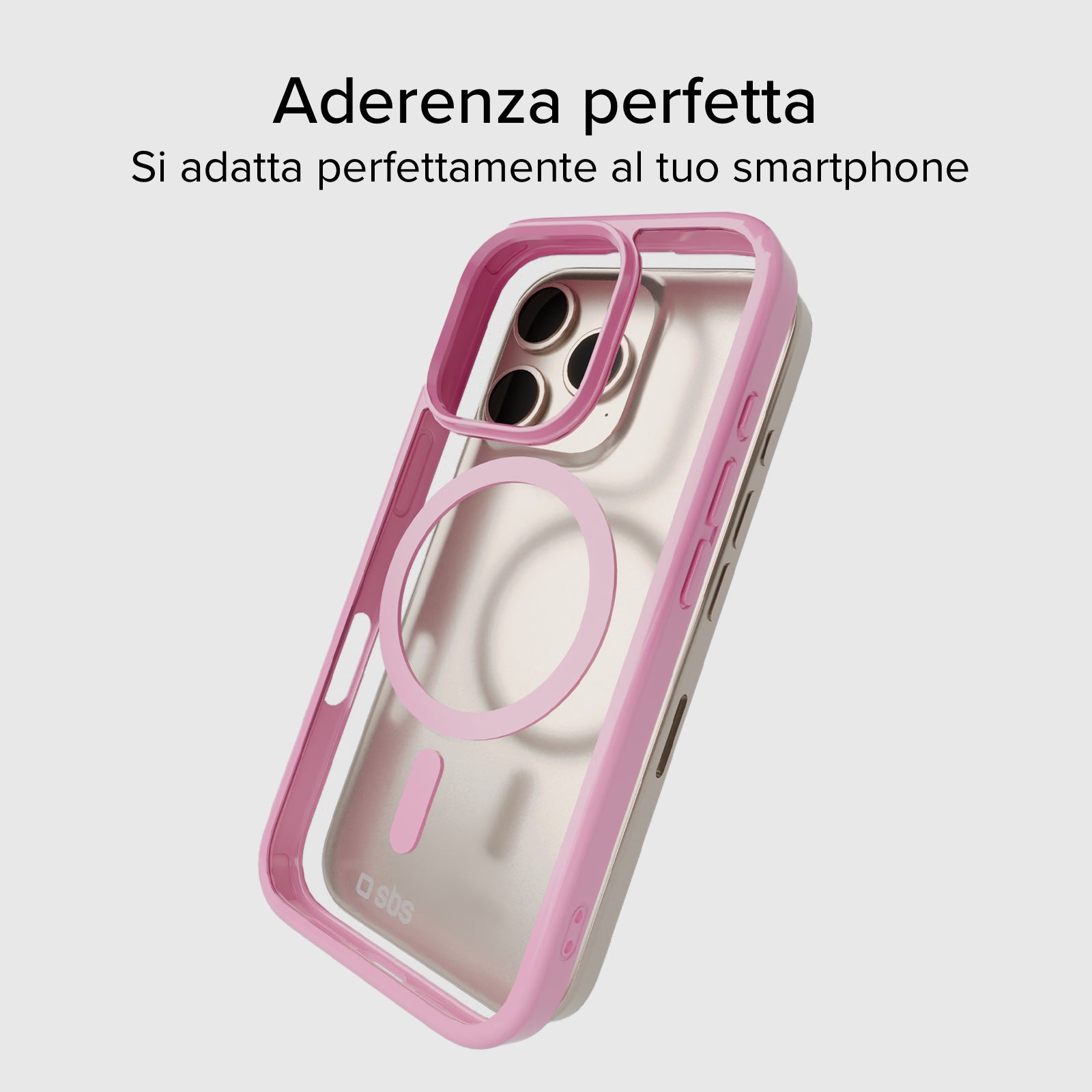 Cover per iPhone 16 Pro con bordi colorati compatibile con ricarica MagSafe