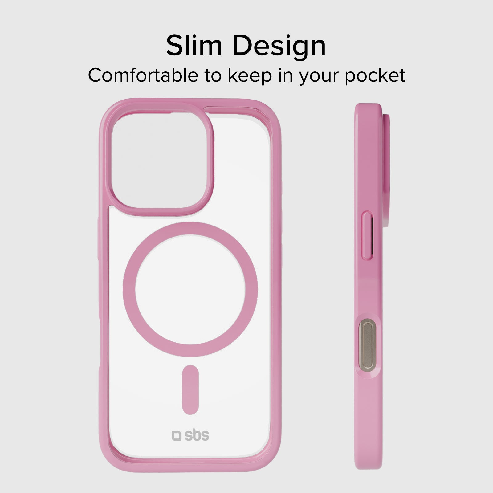 Cover per iPhone 16 Pro con bordi colorati compatibile con ricarica MagSafe