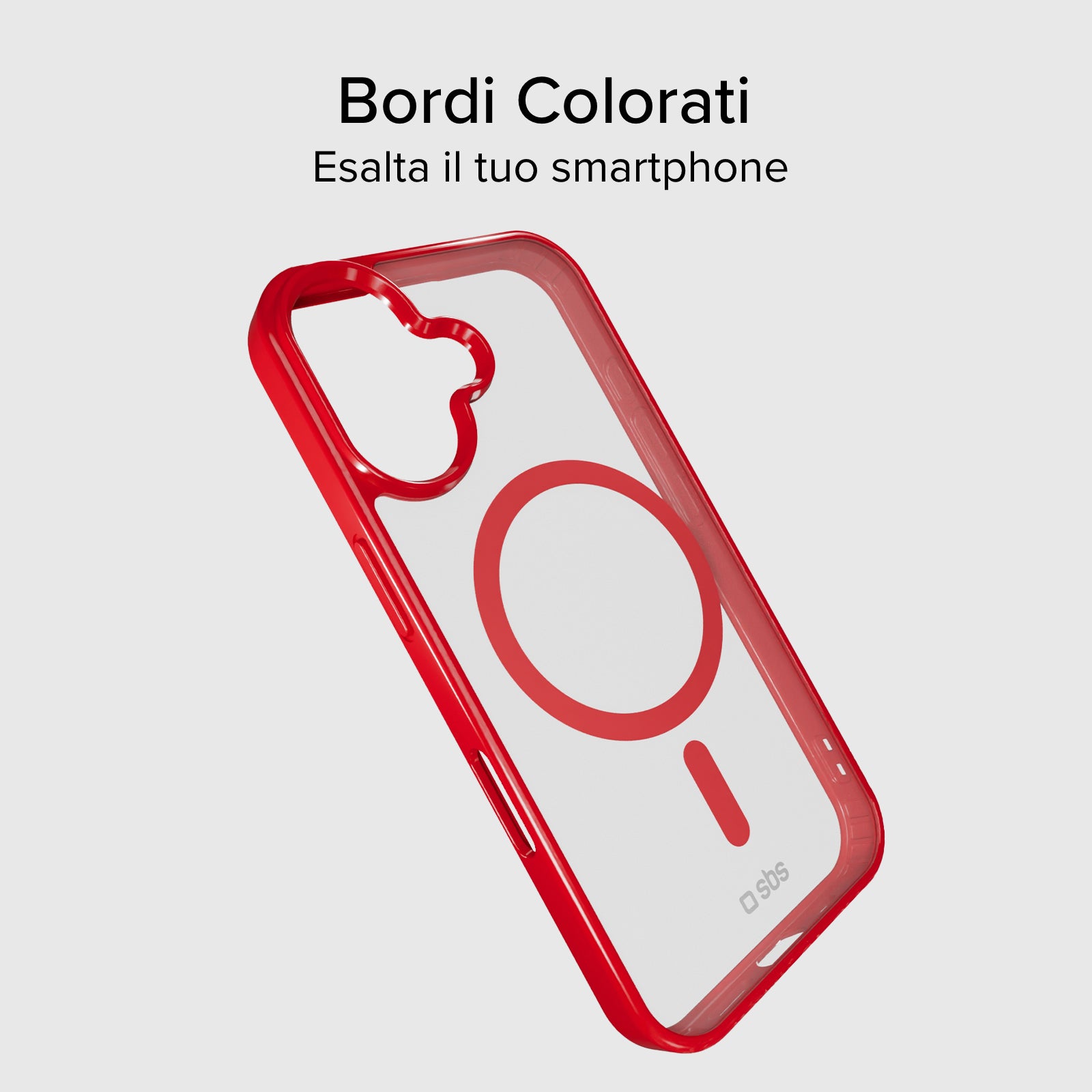 Funda para iPhone 16 con bordes de color, compatible con carga MagSafe