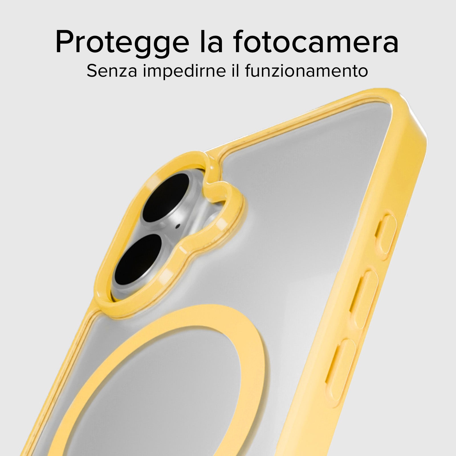 Funda para iPhone 16 con bordes de color, compatible con carga MagSafe