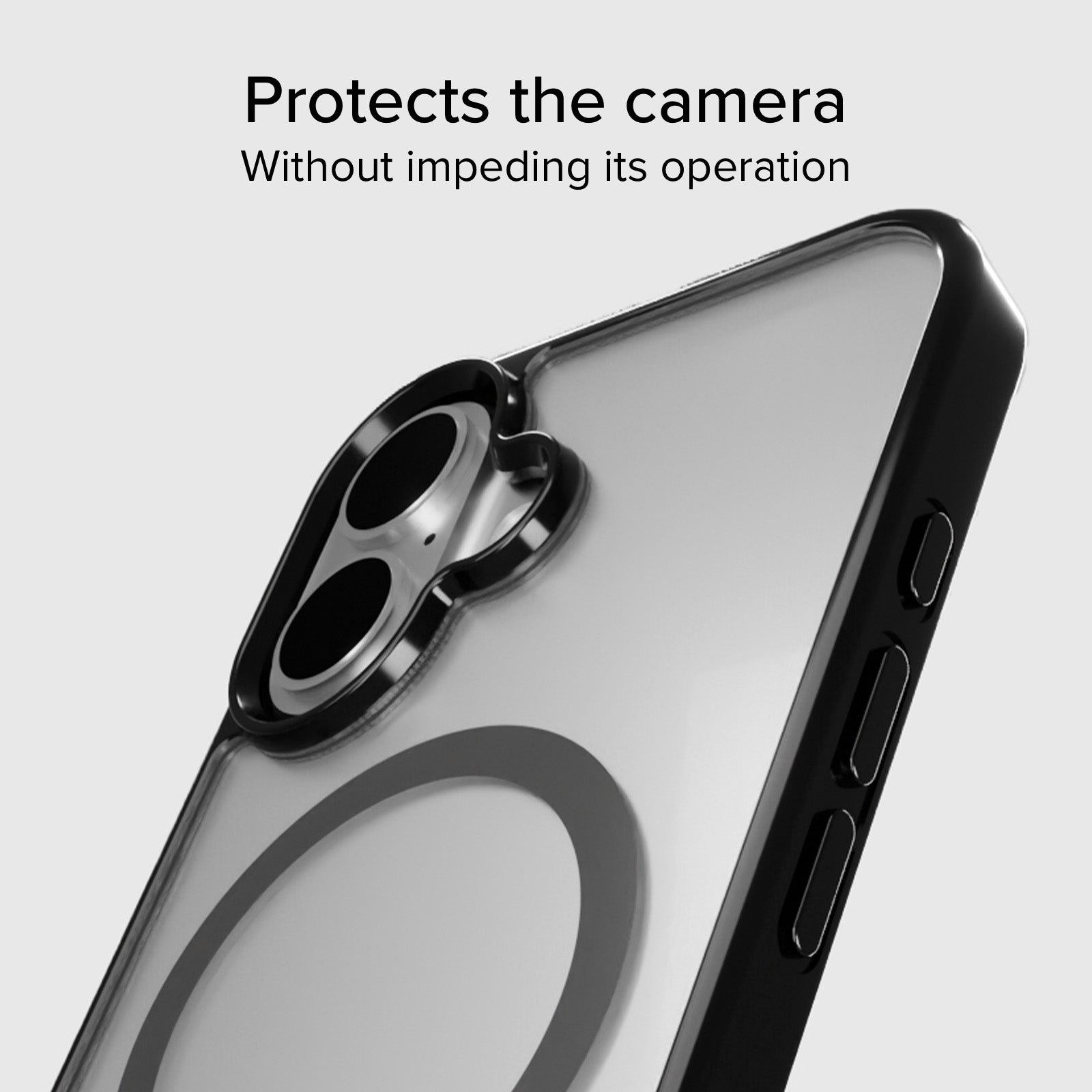 Cover per iPhone 16 Plus con bordi colorati compatibile con ricarica MagSafe