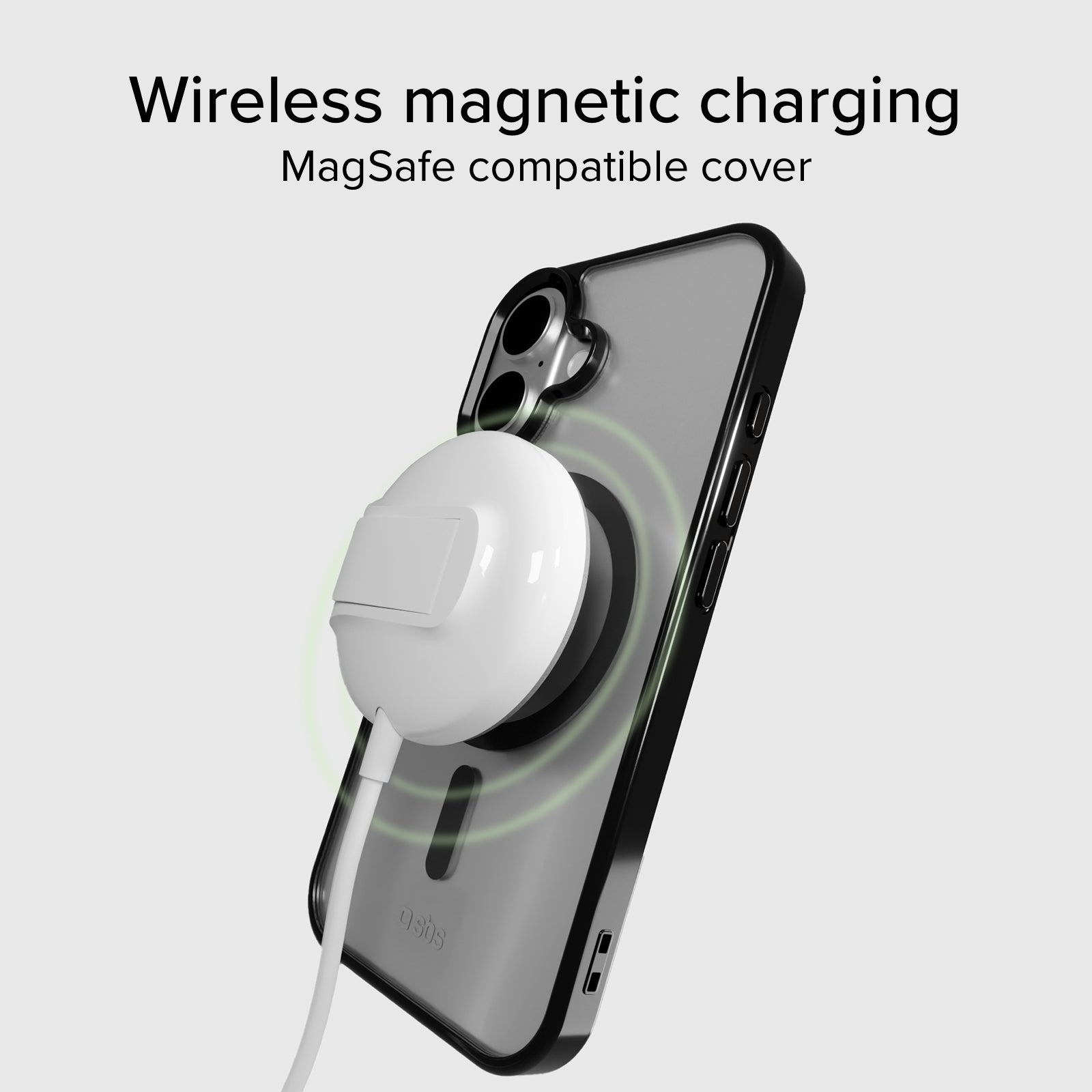 Cover per iPhone 16 Plus con bordi colorati compatibile con ricarica MagSafe