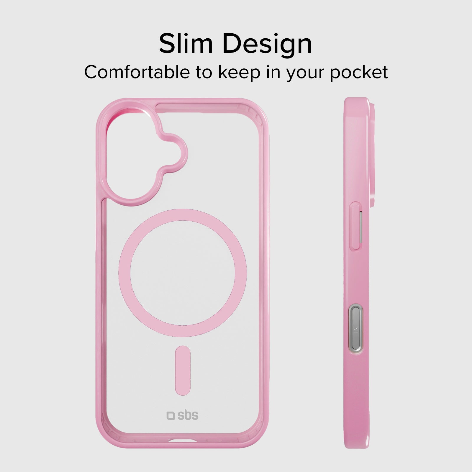 Cover per iPhone 16 Plus con bordi colorati compatibile con ricarica MagSafe