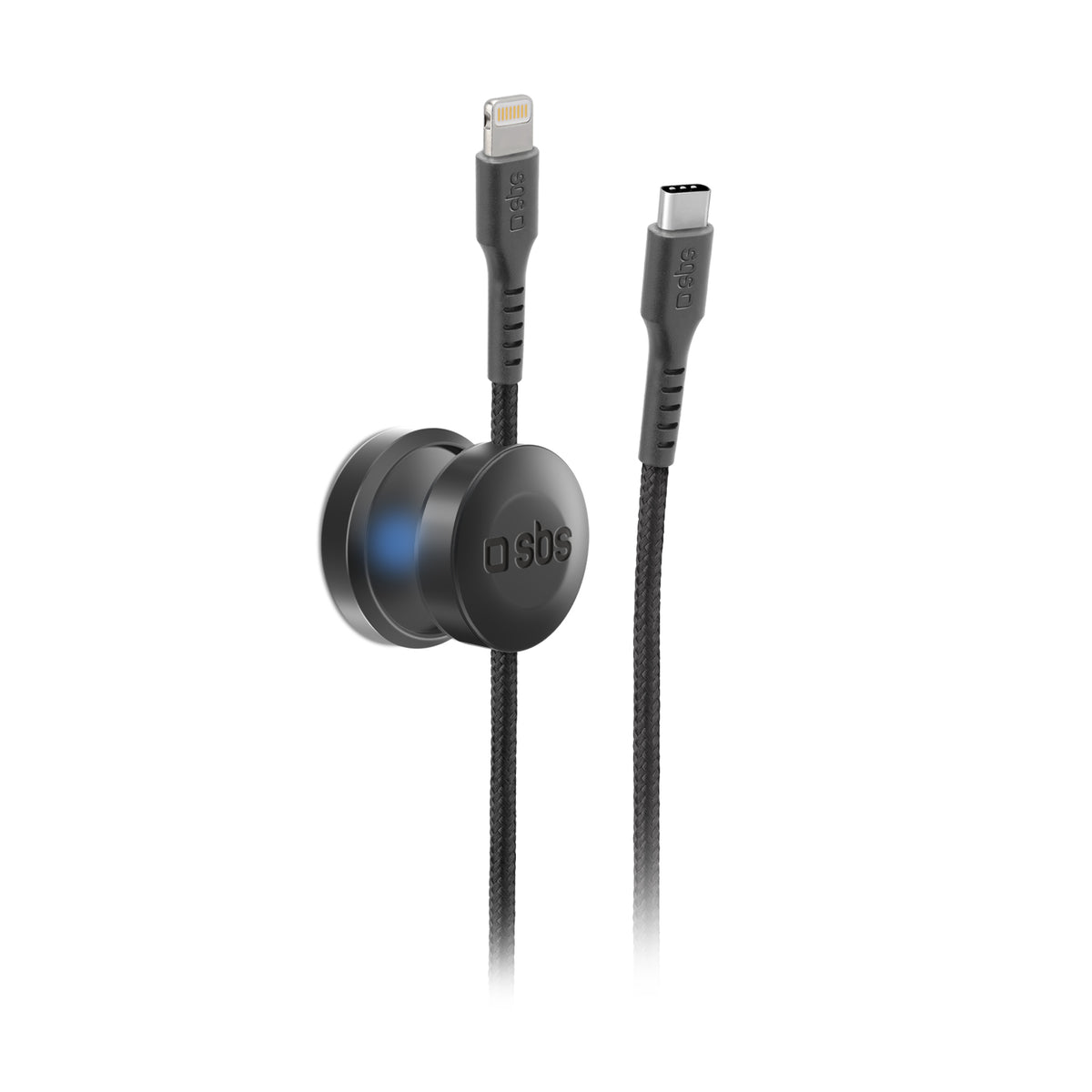 Cavo dati e ricarica con supporto magnetico - Connettori Lightning MFi a USB-C