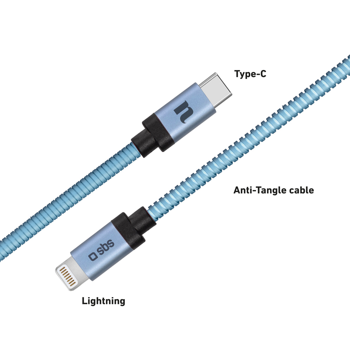 Cable de datos y recarga Lightning-Tipo-C Taormina