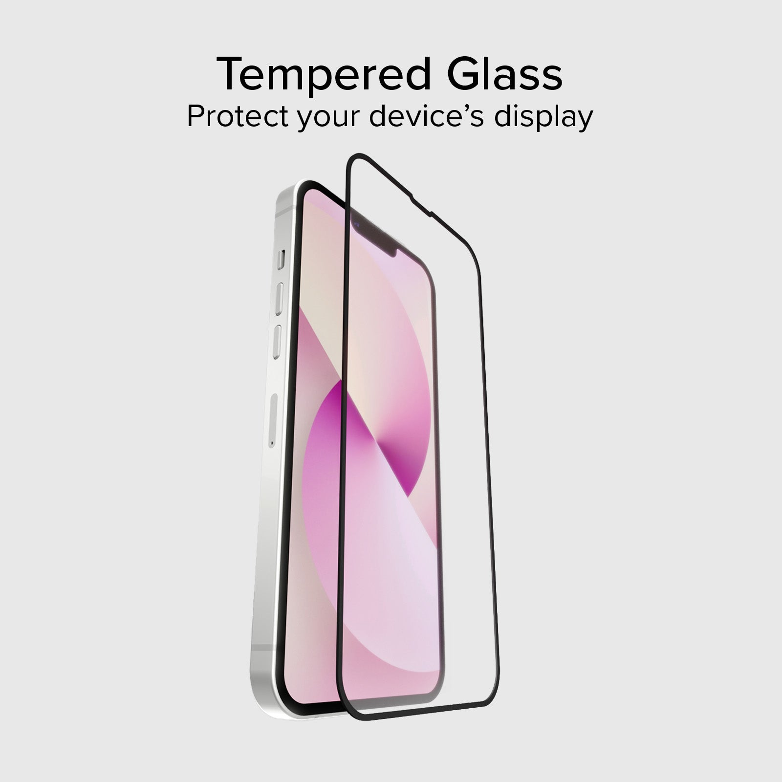 Protection écran en verre Full Cover pour iPhone 17e/16e/14/13 Pro/13