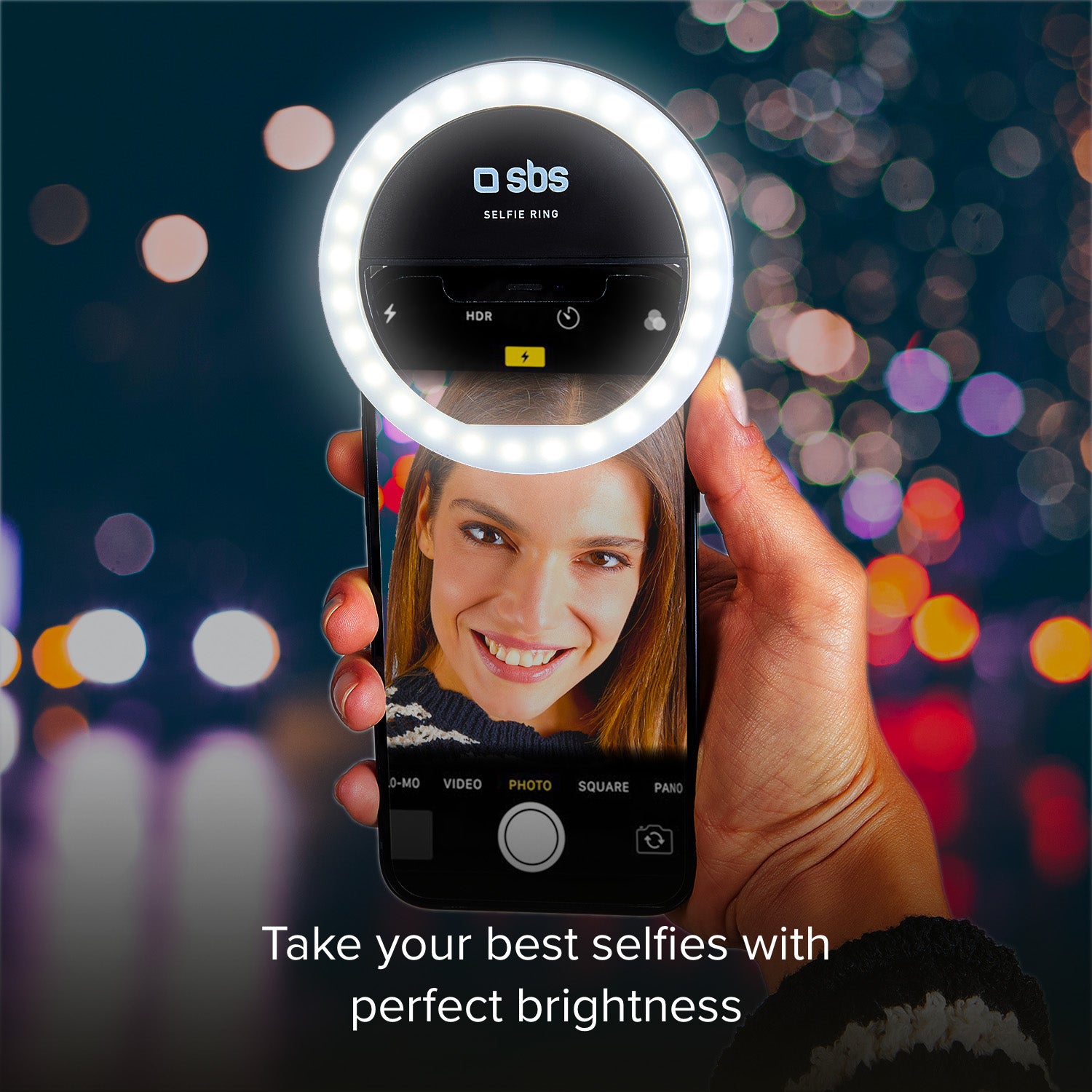 Anello LED universale con clip per video e foto