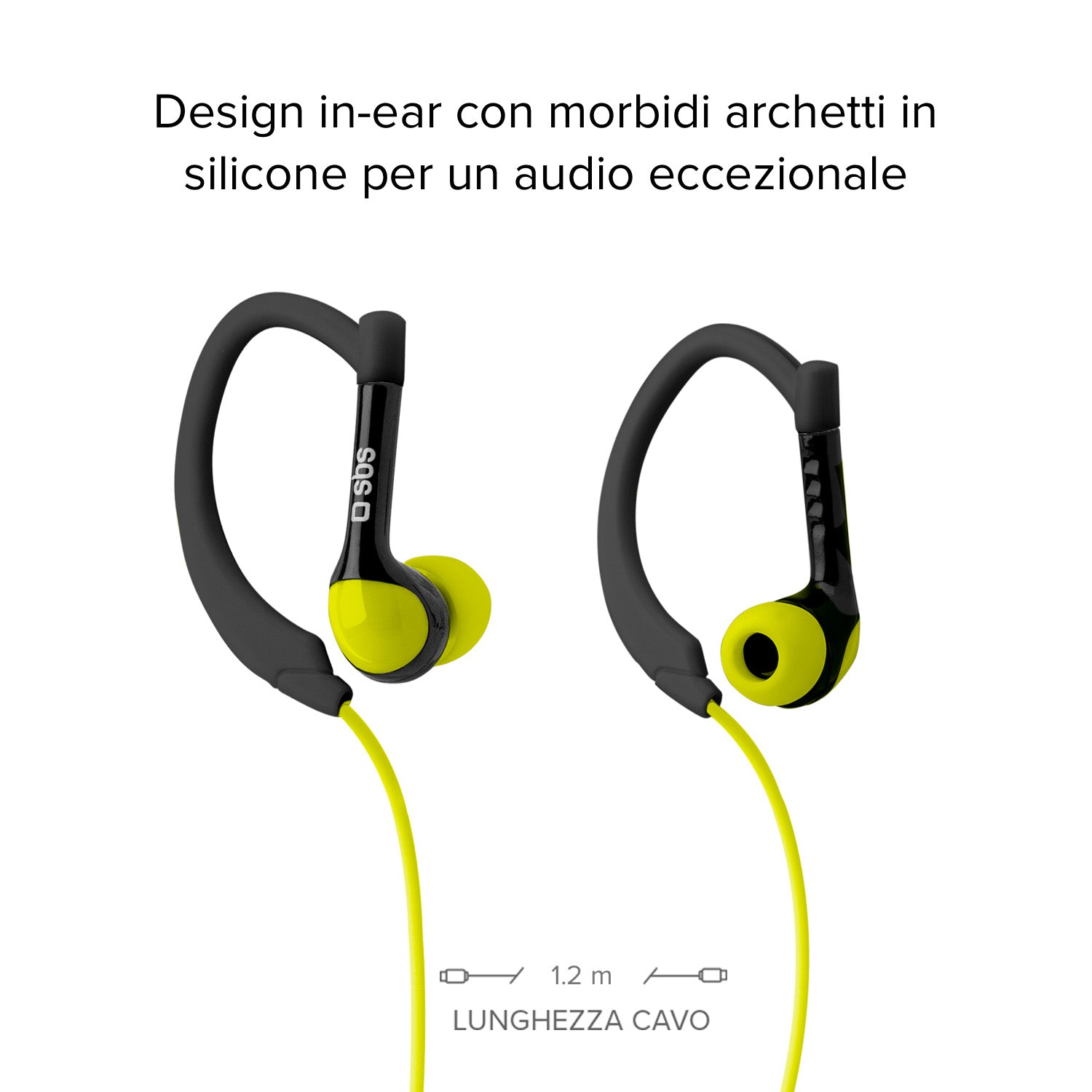 Kopfhörer mit Kabel Stereo In-Ear Runway Sport, 3,5 mm-Klinkenstecker mit Mikrofon und Antworttaste