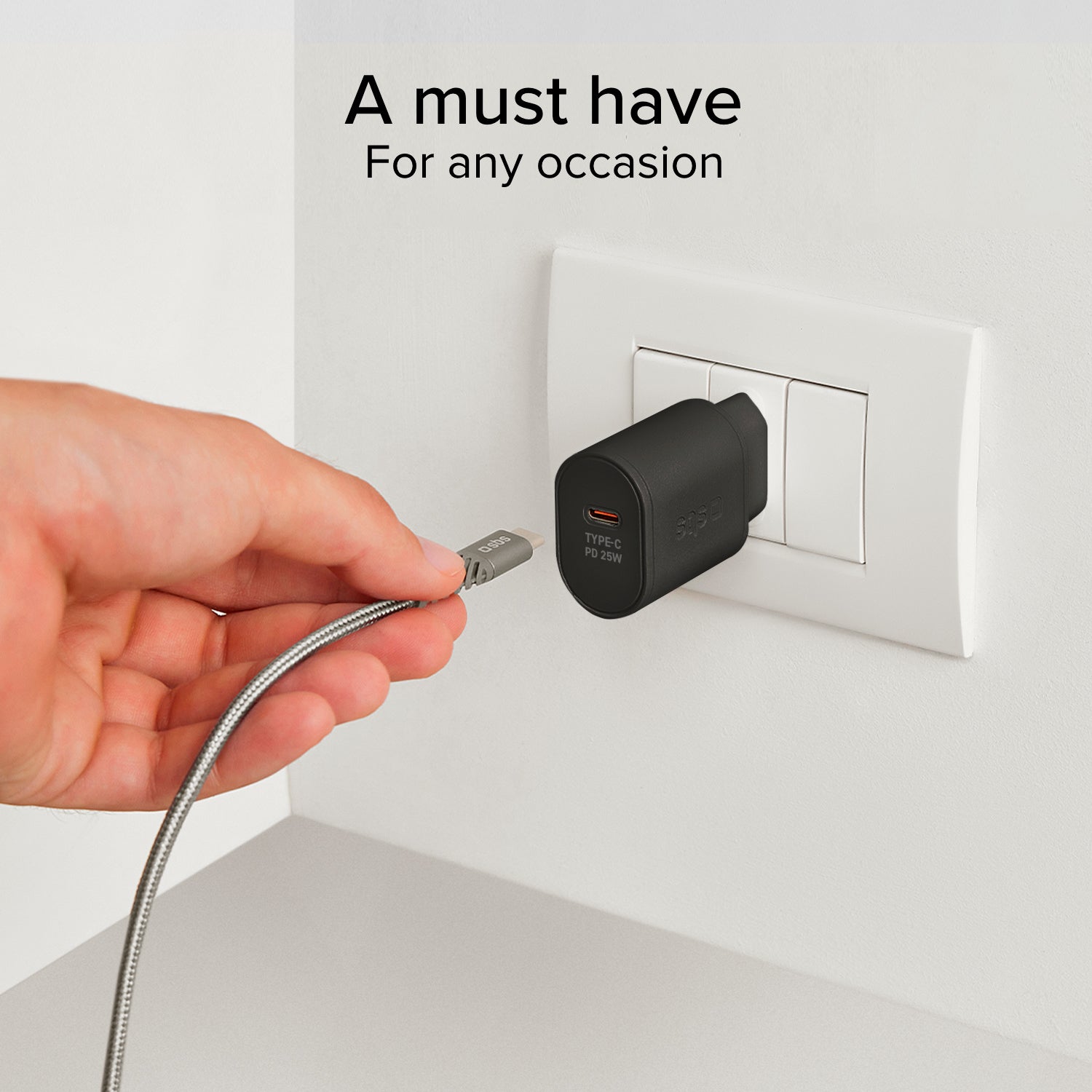 Caricabatterie caricatore - Ricarica rapida con porta USB-C 25W Power Delivery