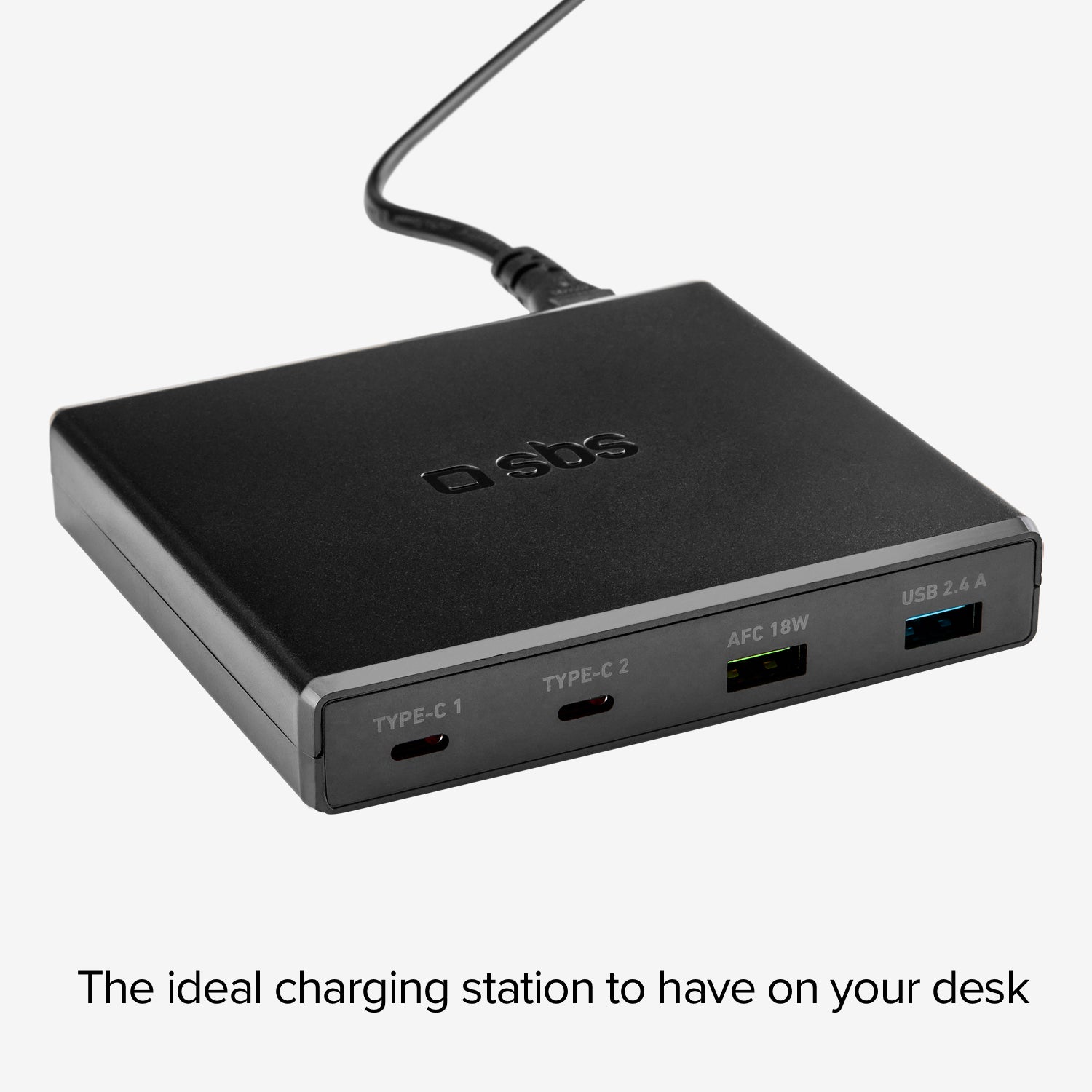 GaN-Ladestation mit 4 Ports – ultraschnelles Laden mit 2 USB-A- und 2 USB-C-Ports