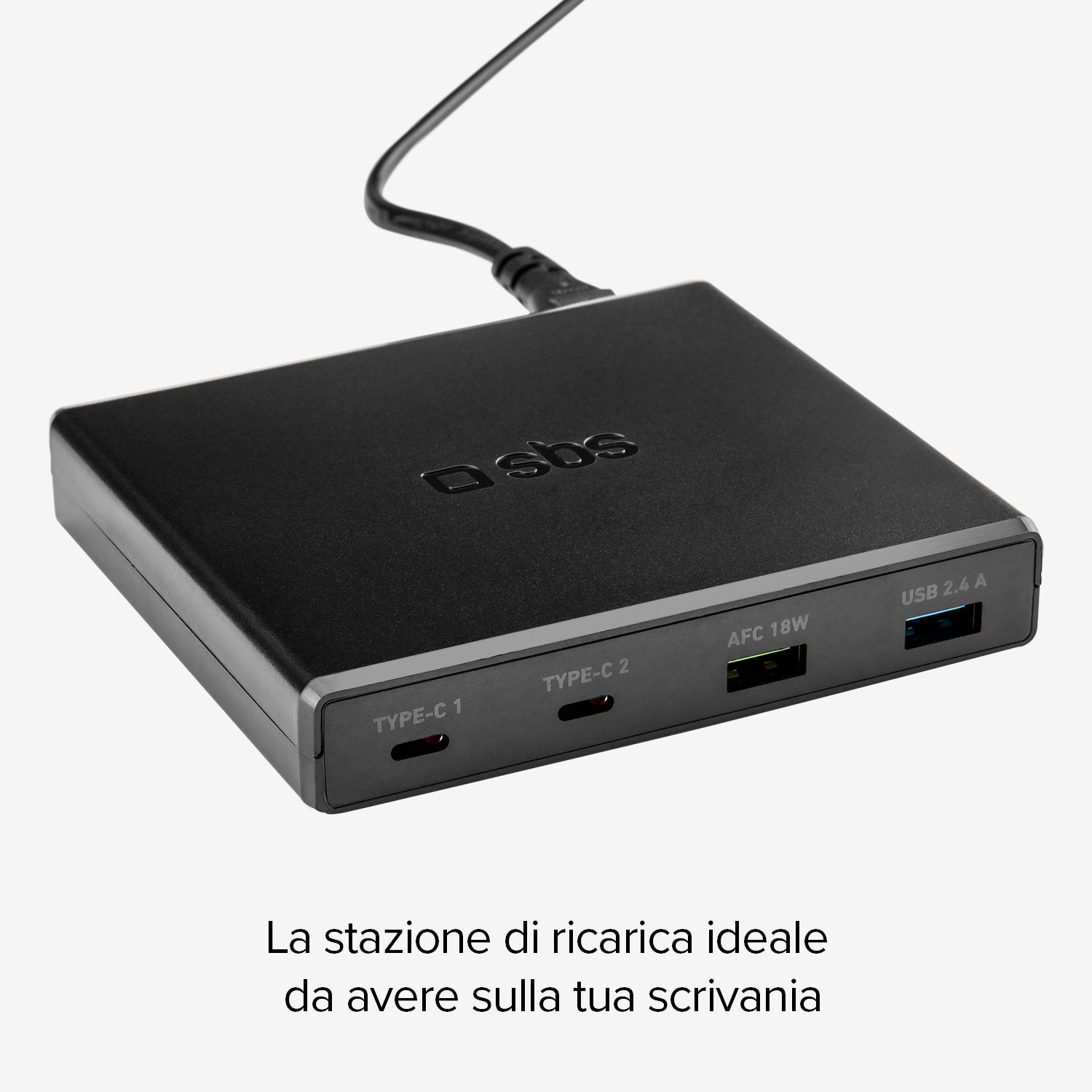 GaN-Ladestation mit 4 Ports – ultraschnelles Laden mit 2 USB-A- und 2 USB-C-Ports