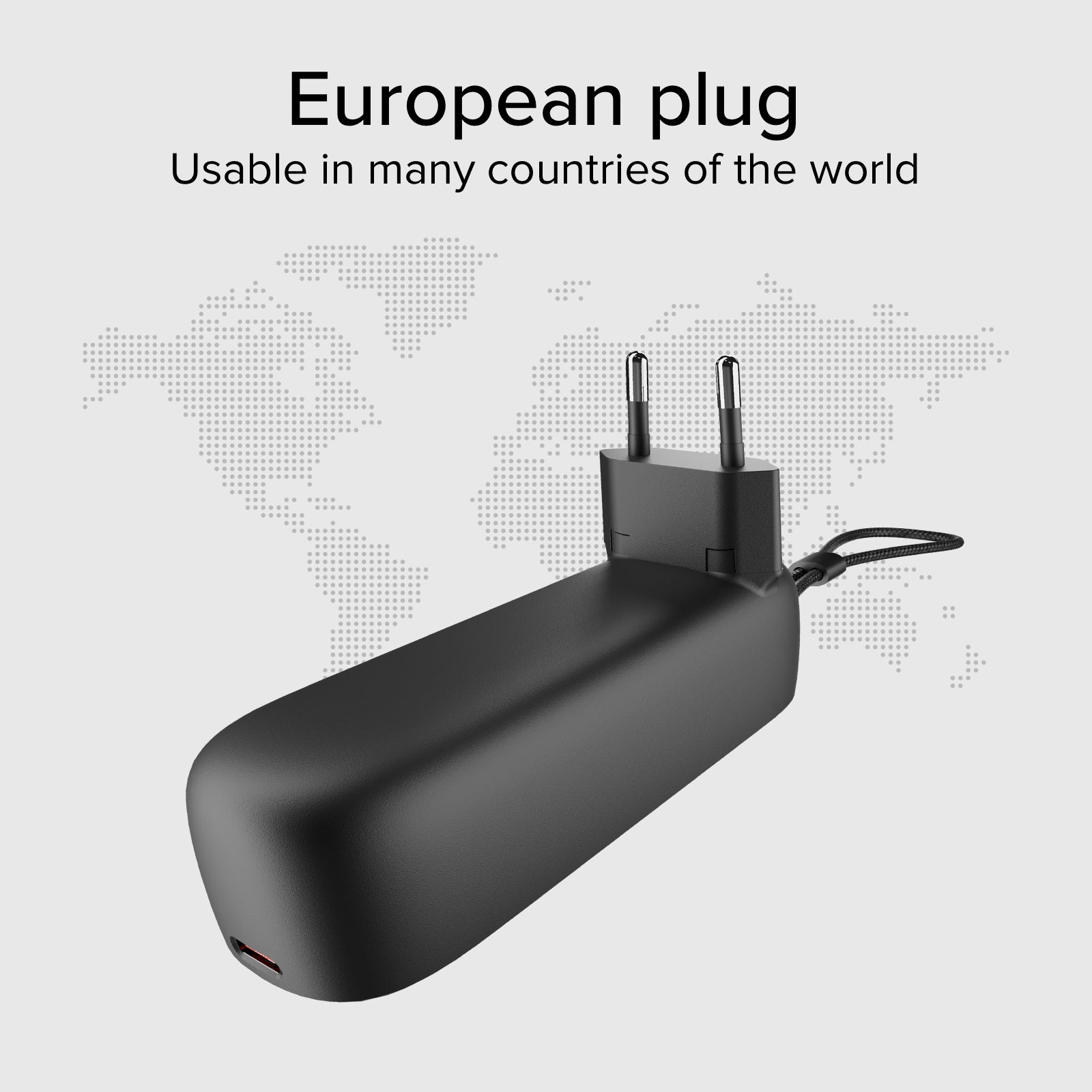 Powerbank Hybride 5000 mAh PD 20 W avec fiche intégrée