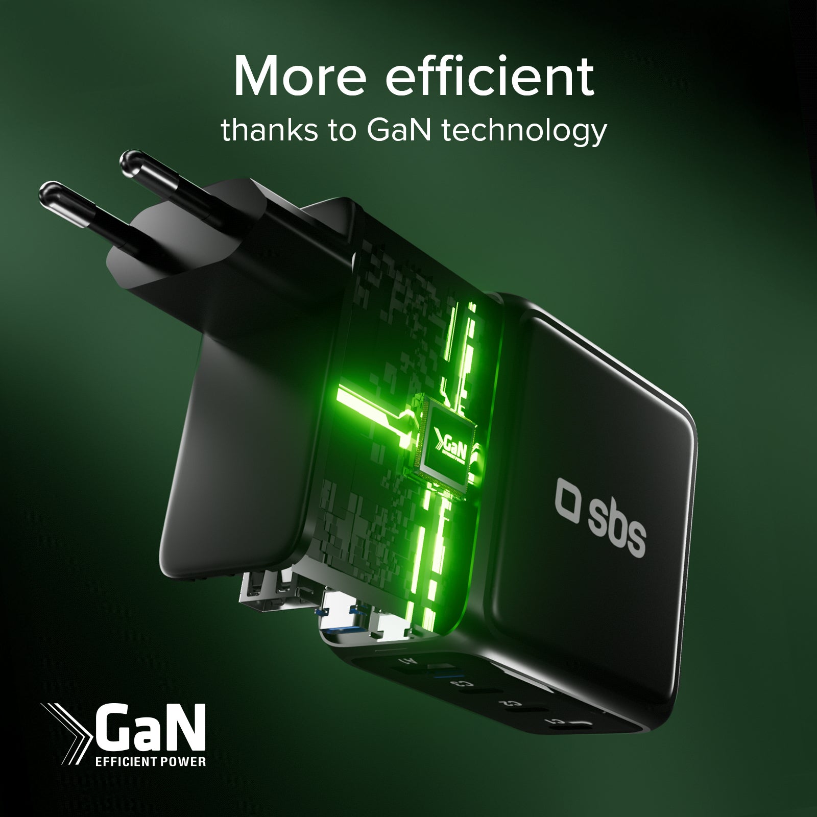 Chargeur GaN 140 W avec écran couleur TFT