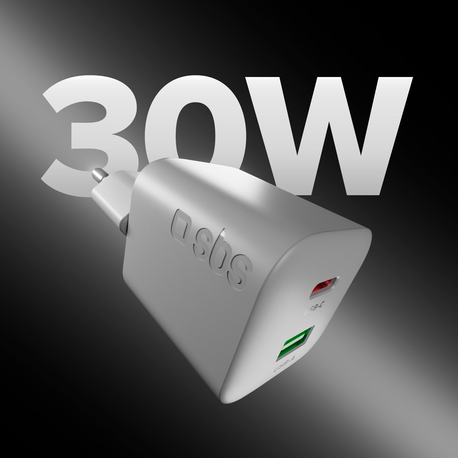 Kit caricatore 30W GaN con cavo USB‑C 1.5m