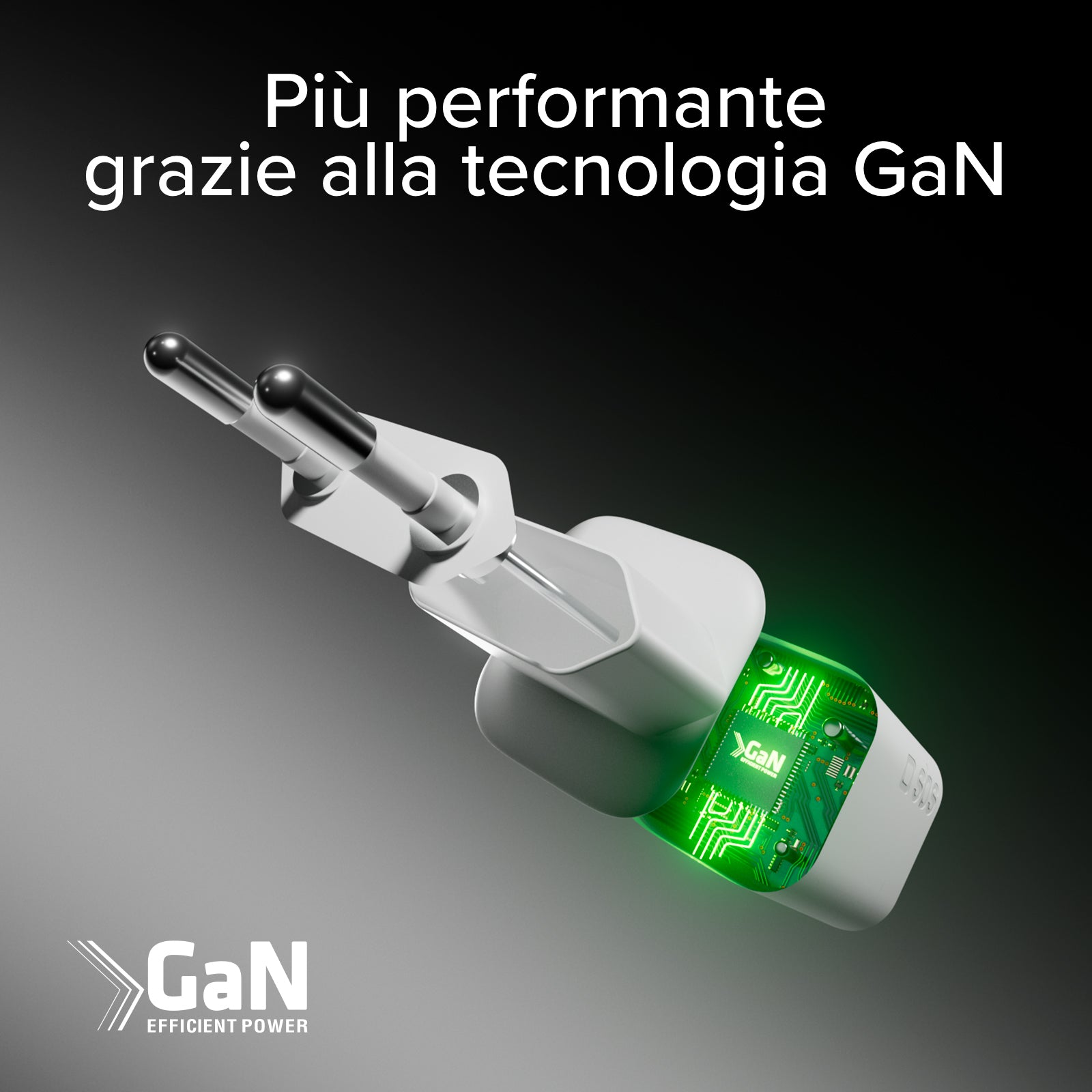 Kit caricatore 30W GaN con cavo USB‑C 1.5m