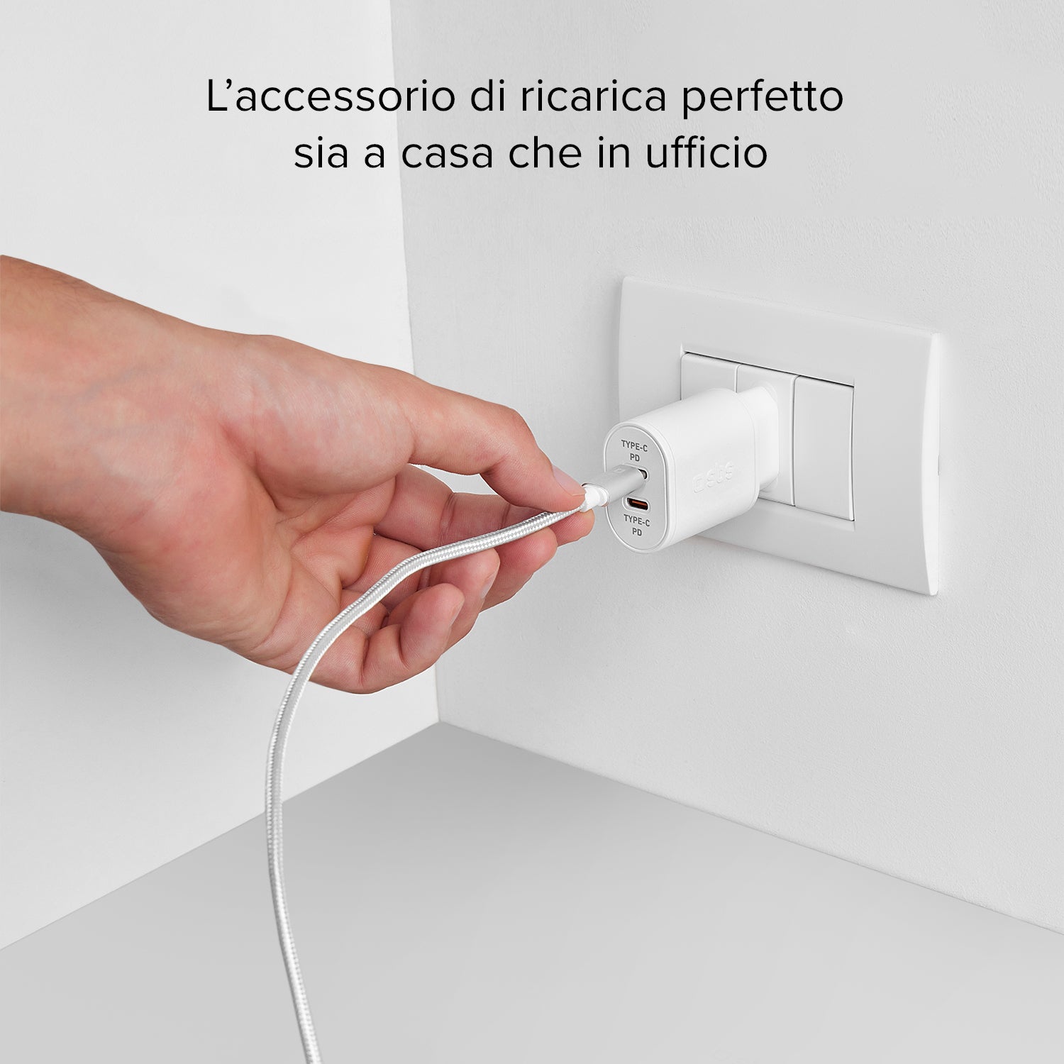 Caricatore doppia USB‑C 20W PD
