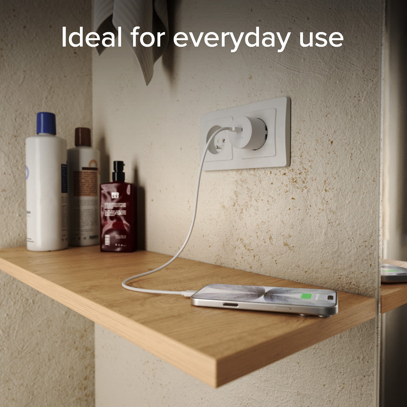 Caricatore con spina Schuko e porta USB-C 20W PD, adatto per MacBook Neo
