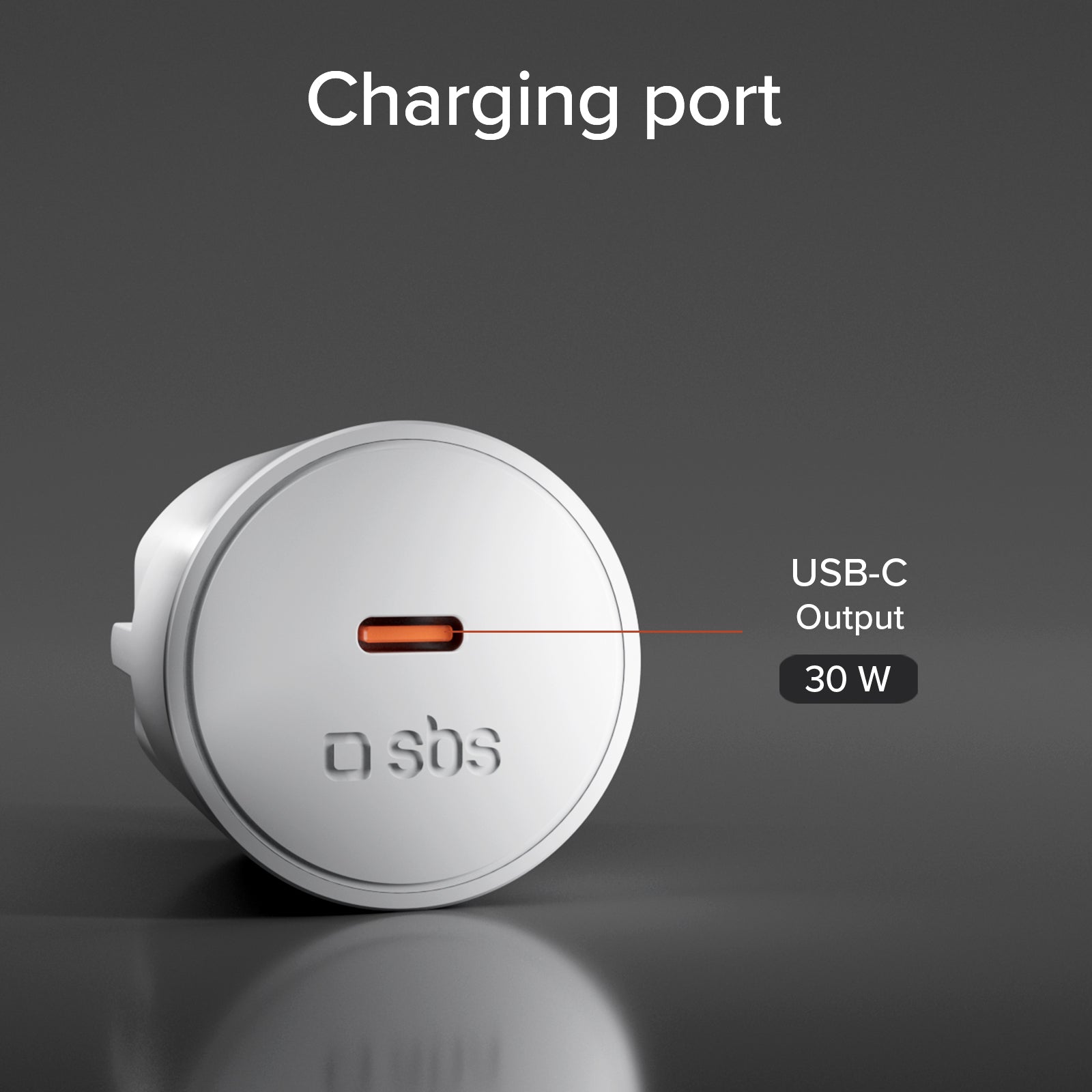 Wall charger with Schuko plug and USB-C 30W PD port