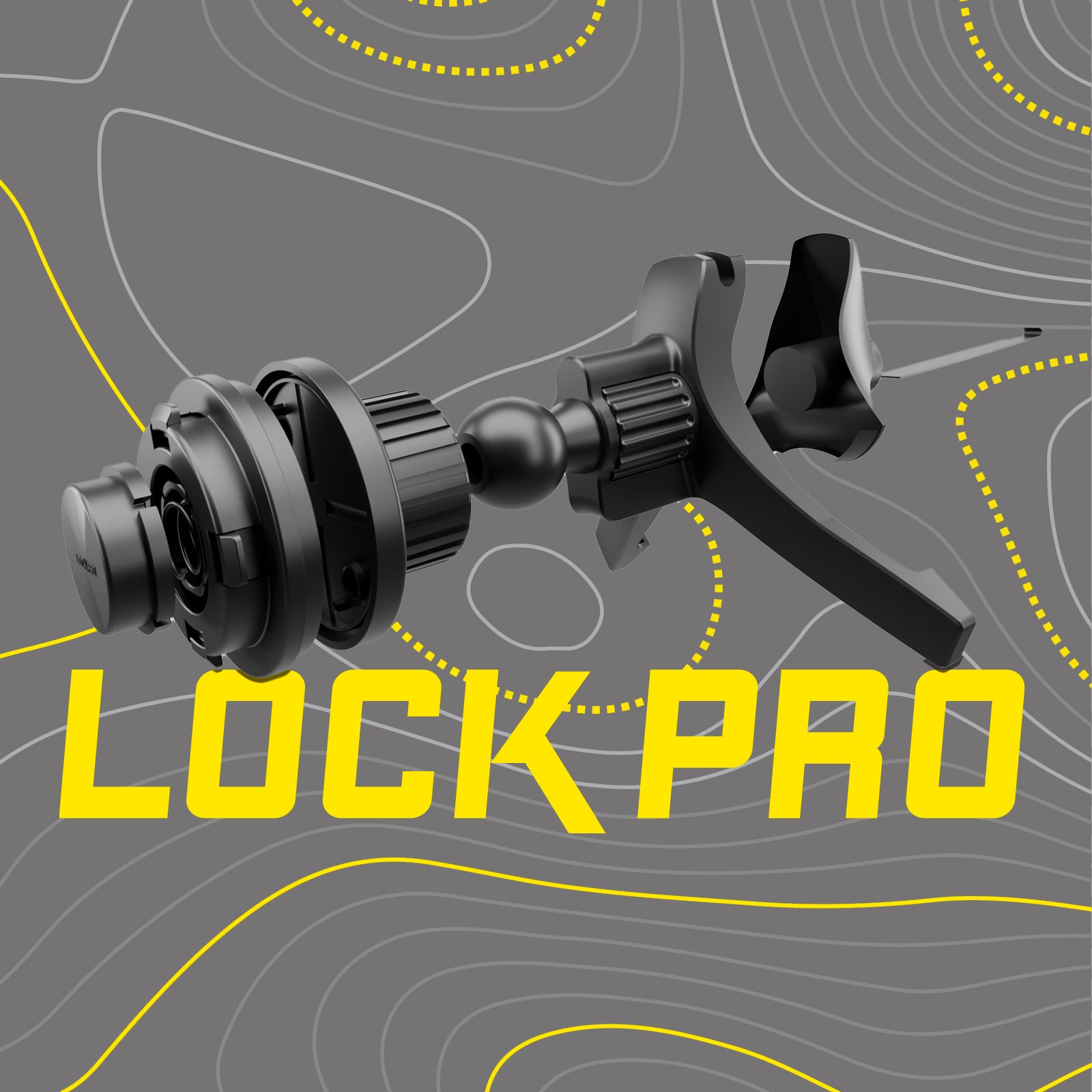 Soporte de coche para rejillas de ventilación con sistema de bloqueo LockPro