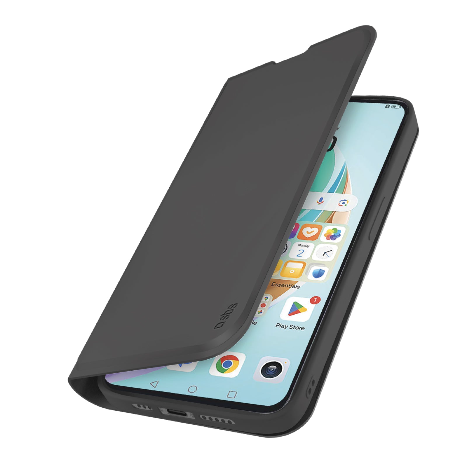 Custodia a libro con supporto stand e superficie soft touch per Honor X6b