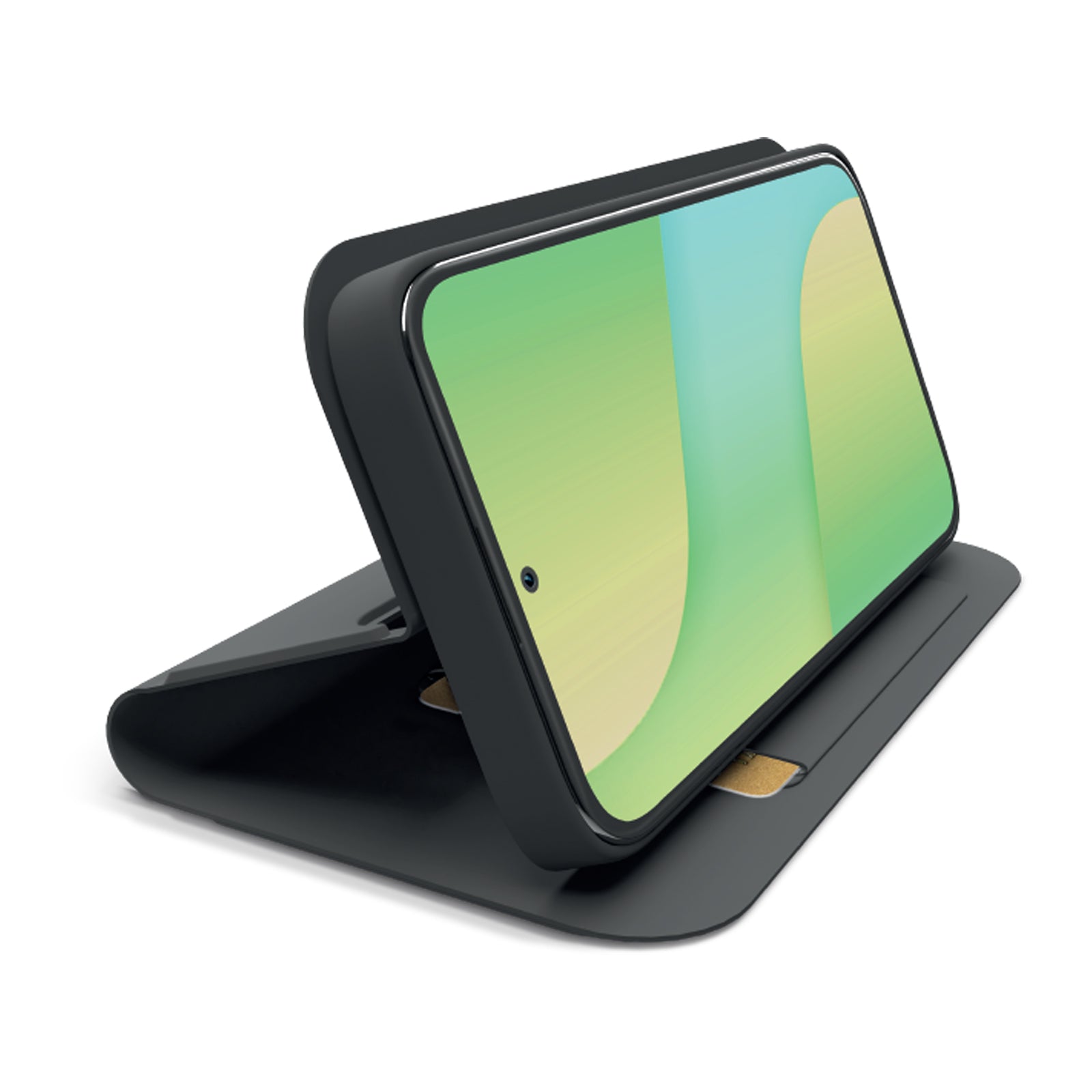 Custodia a libro con supporto stand e superficie soft touch per Samsung A27