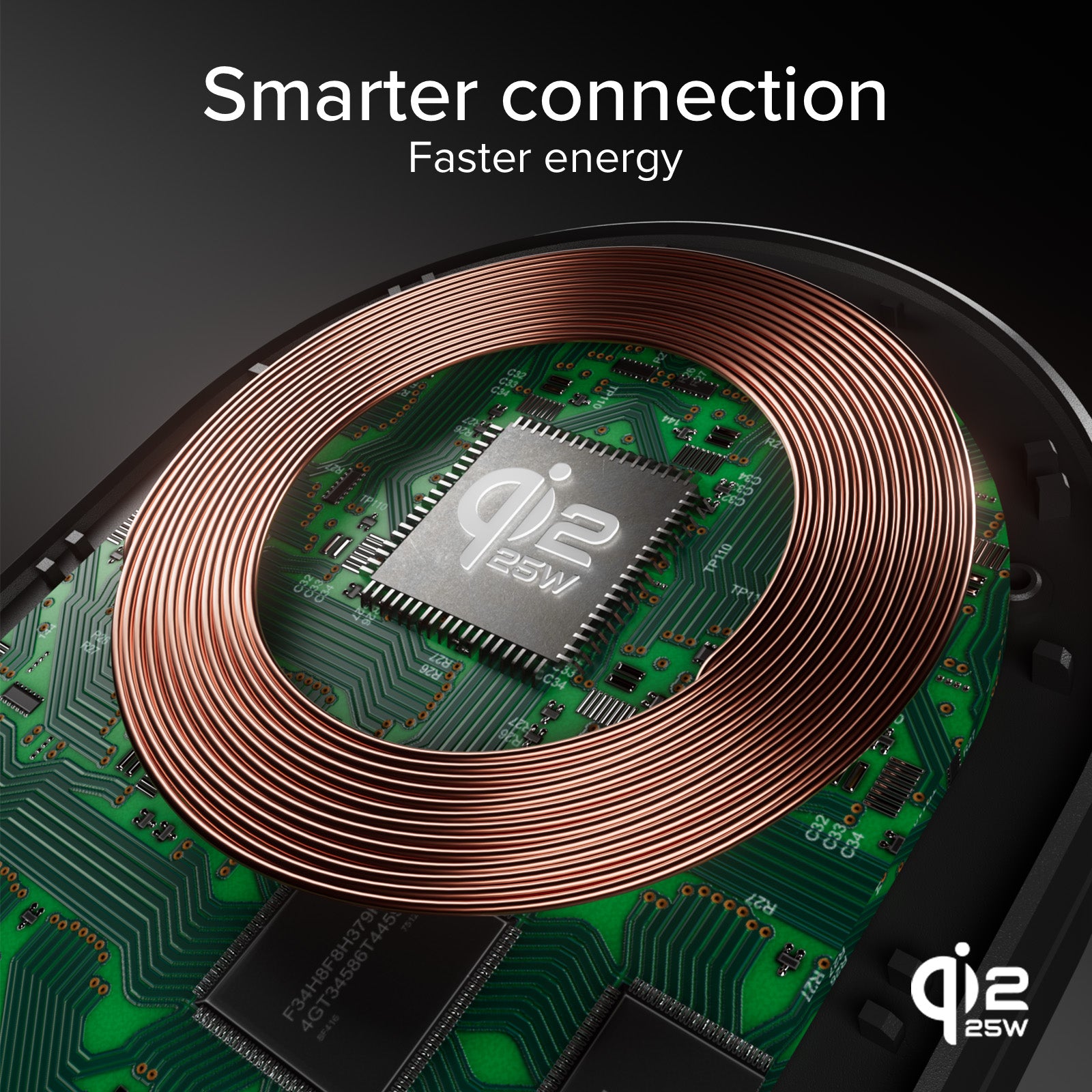 Kabellose 3-in-1-Ladestation Qi2 25 W zum Aufladen von iPhone, Apple Watch und Kopfhörern