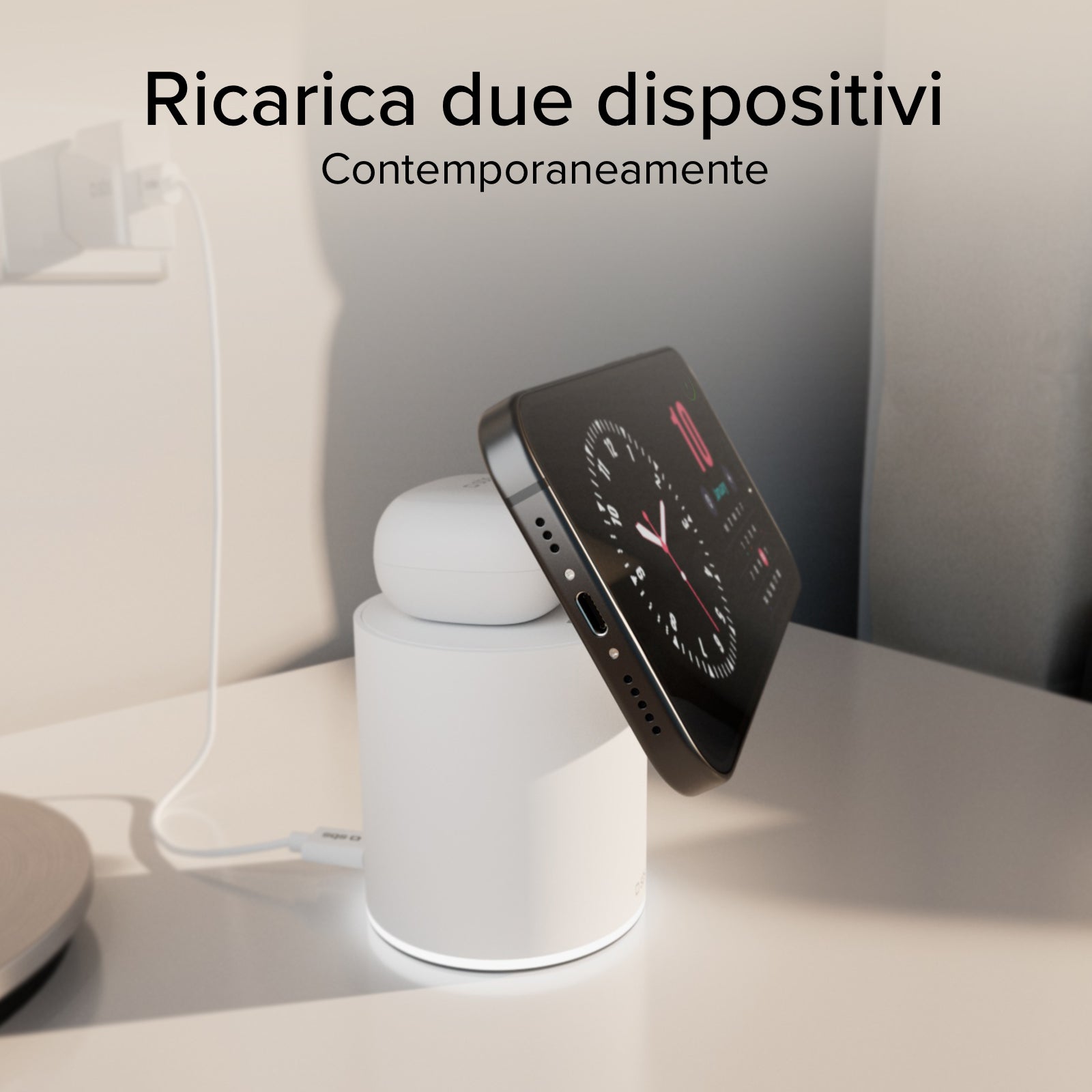 Base de carga magnética 2 en 1