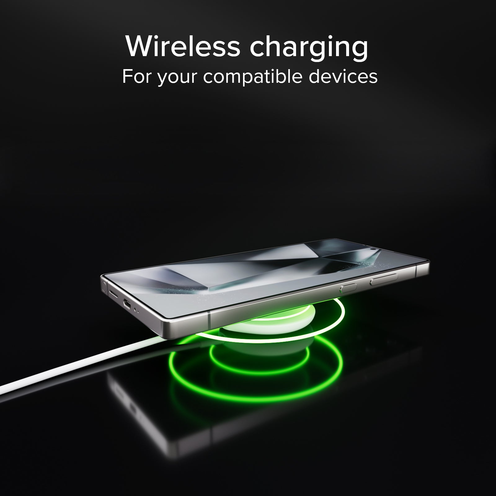 Chargeur sans fil magnétique Qi2.2 25W avec câble USB-C intégré de 150 cm