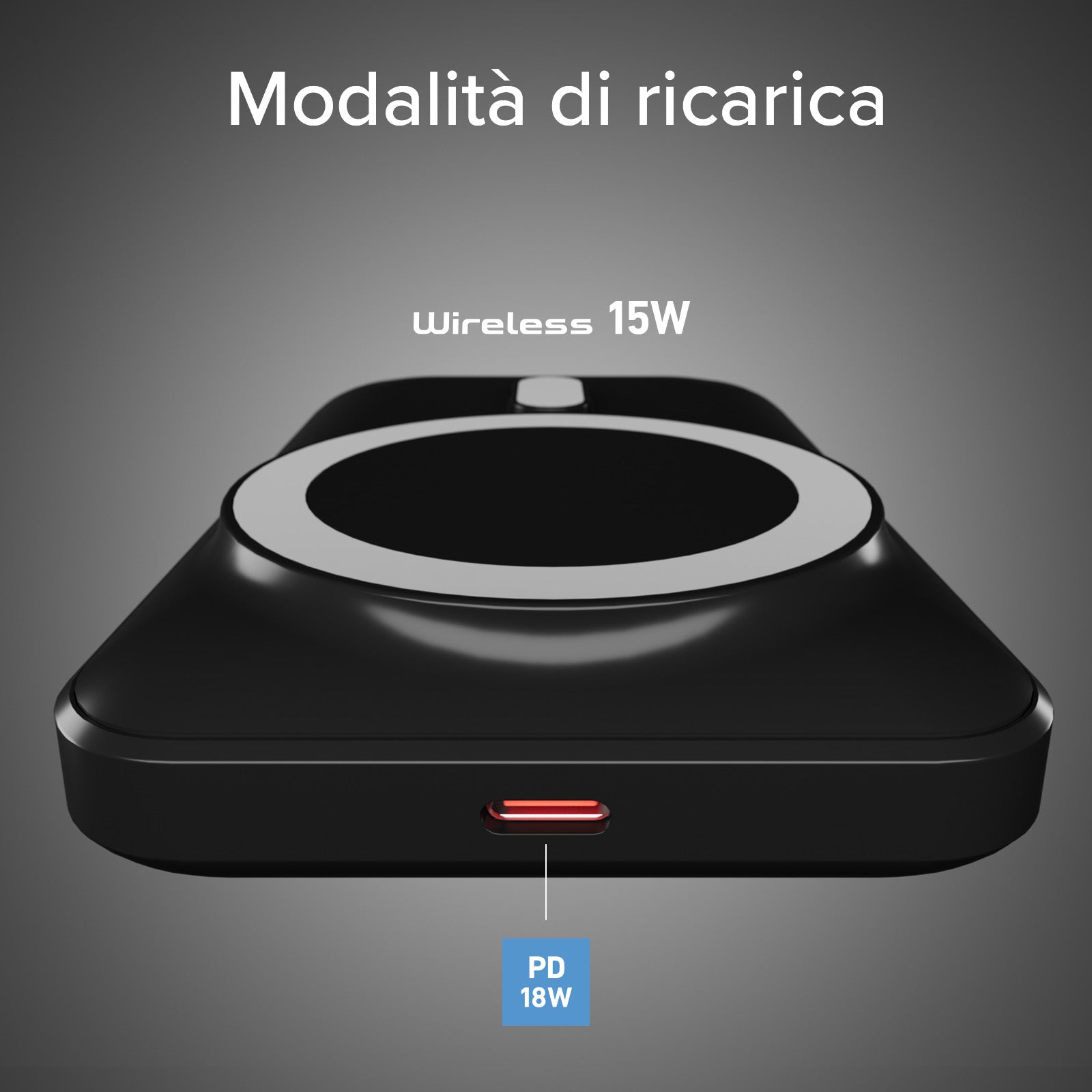 10,000 mAh Wireless Power Bank with Cooling Fan