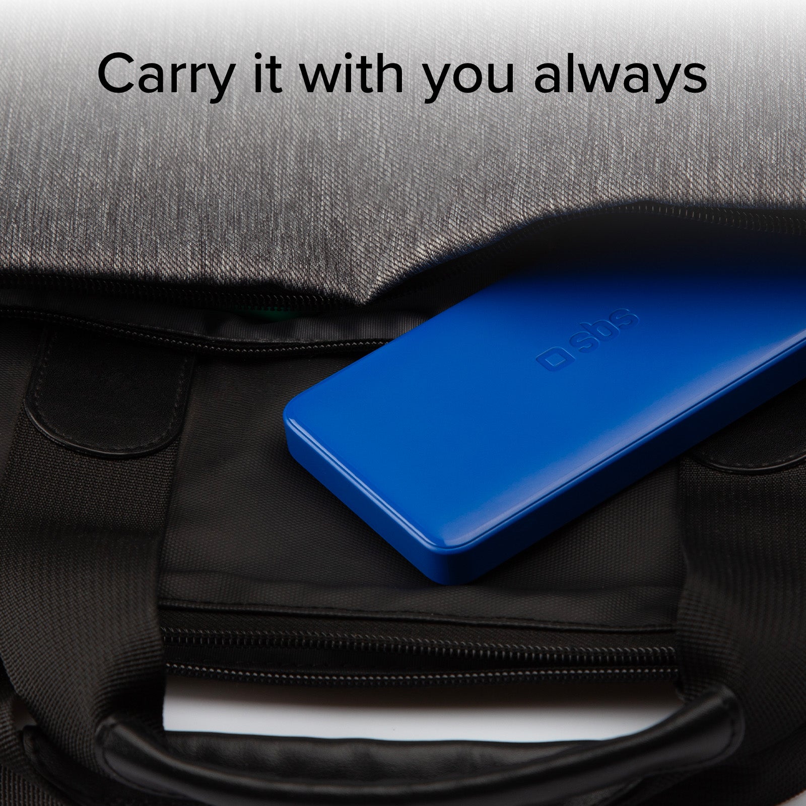 Power bank 10.000 mAh extra slim con porta USB 2.1A Intelligent Charge (IC)