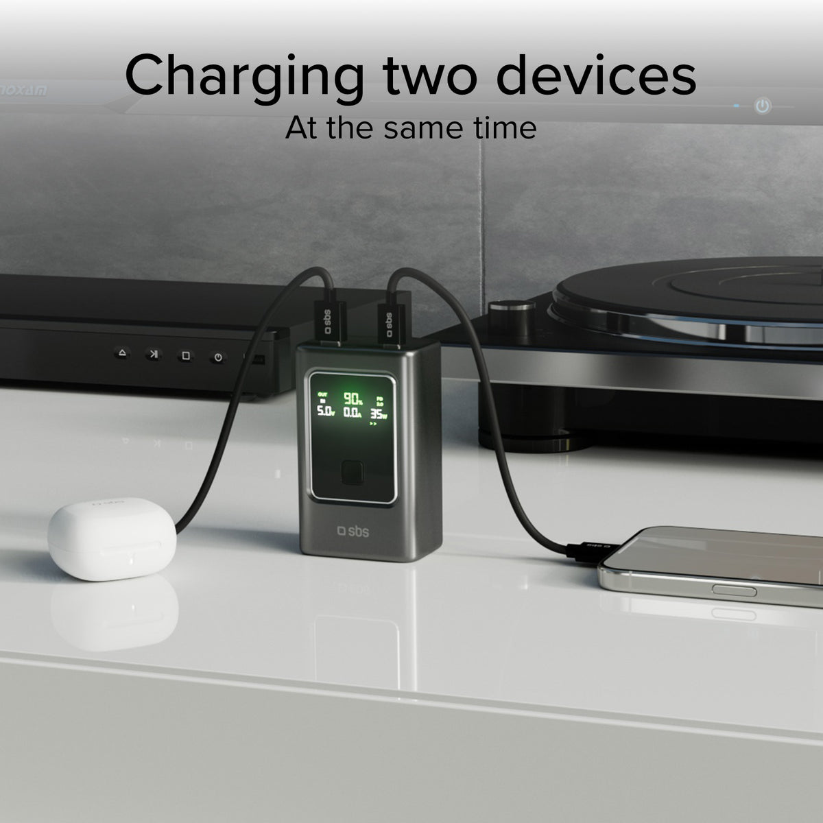 LCD Power bank 10.000 mAh con PD 35 W