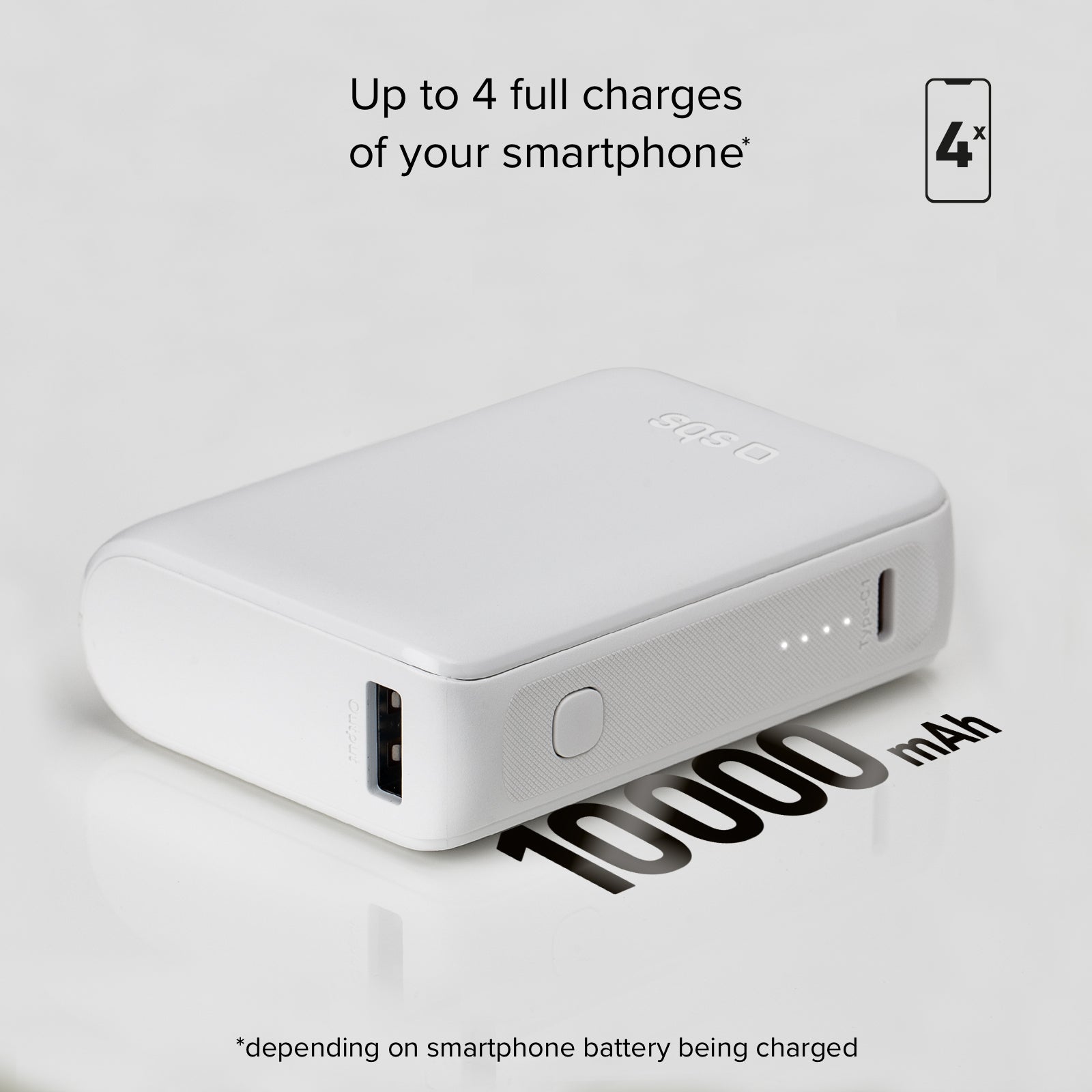 Power bank ultracompacta de 10000 mAh