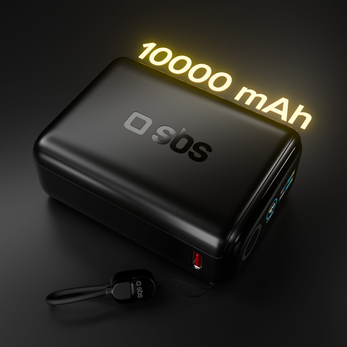 Power bank 10000 mAh 40W PD con display TFT