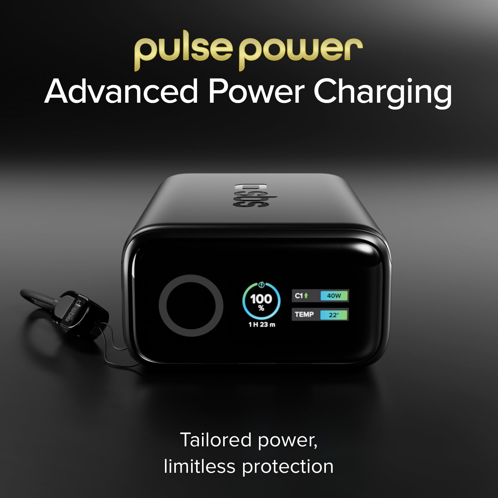 Power bank 10000 mAh 40W PD con display TFT